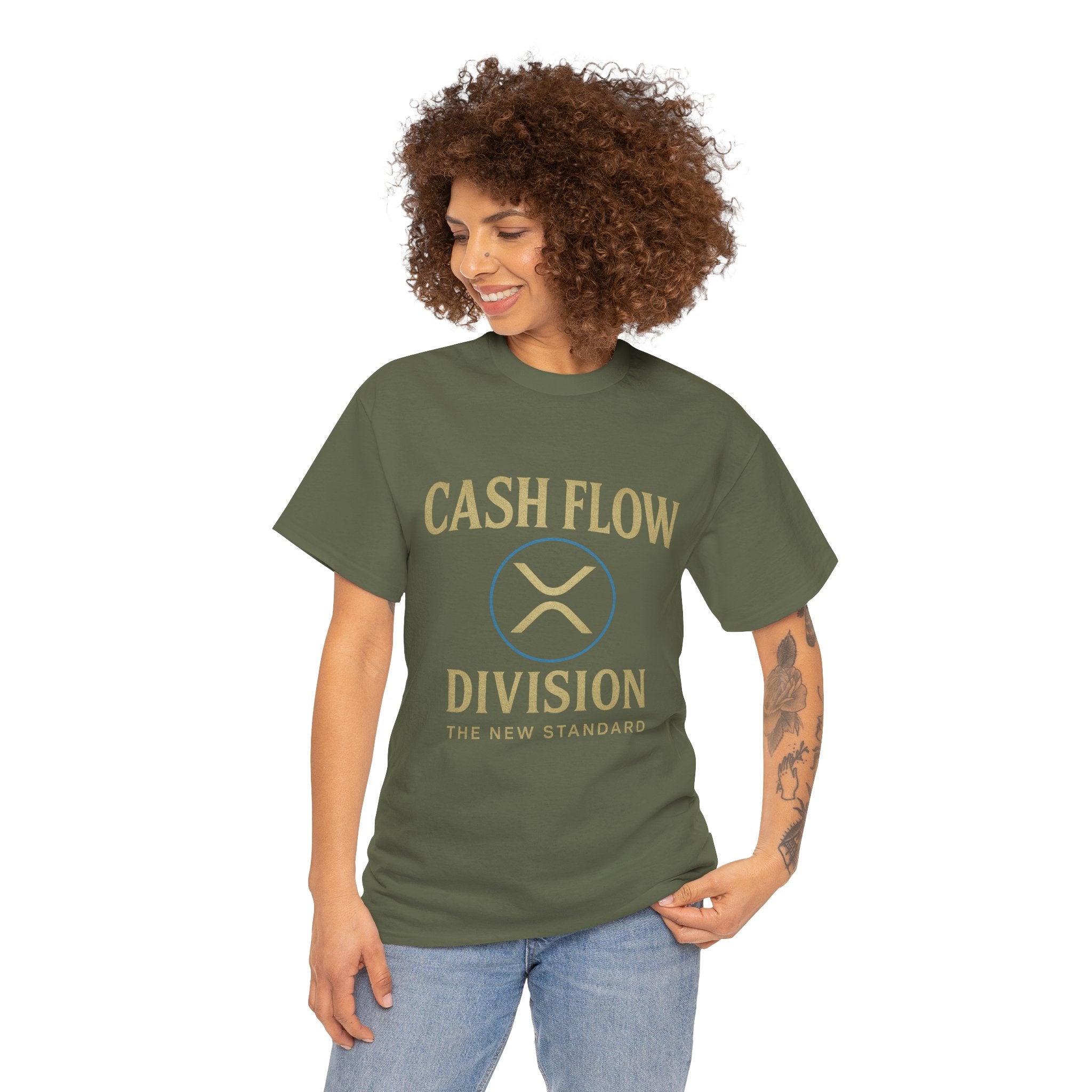 Cash Flow Division Tee — "The New Standard" Graphic T-Shirt