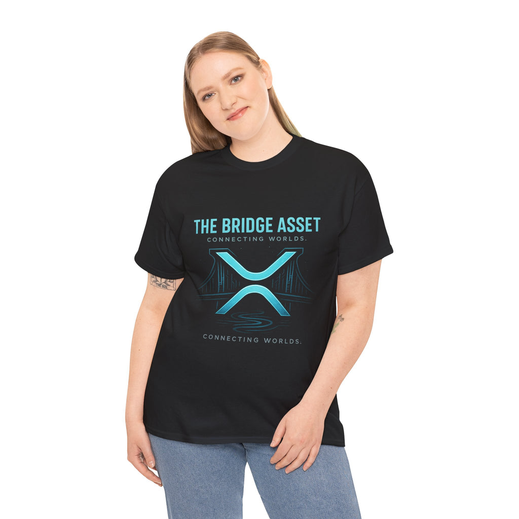 The Bridge Asset Tee – 'Connecting Worlds' Crypto Ripple X Logo T-Shirt