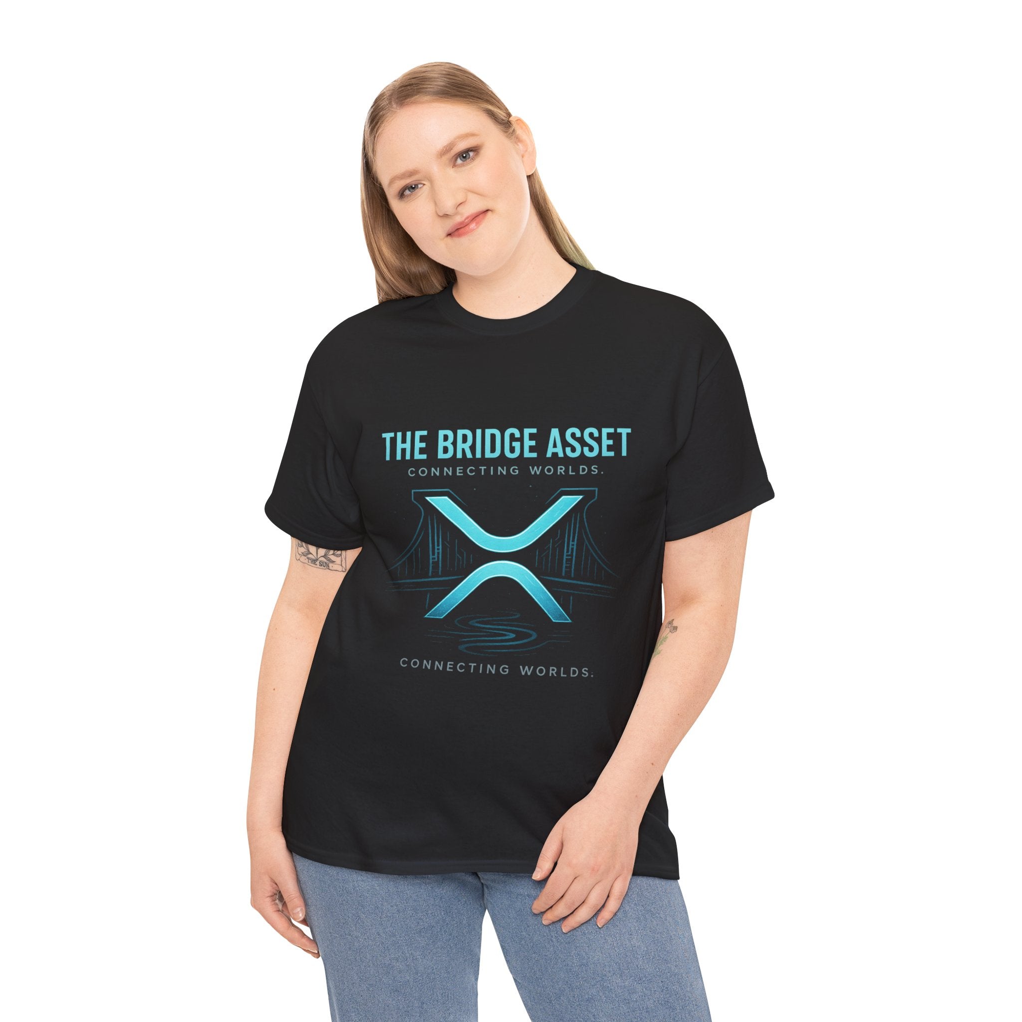The Bridge Asset Tee – 'Connecting Worlds' Crypto Ripple X Logo T-Shirt