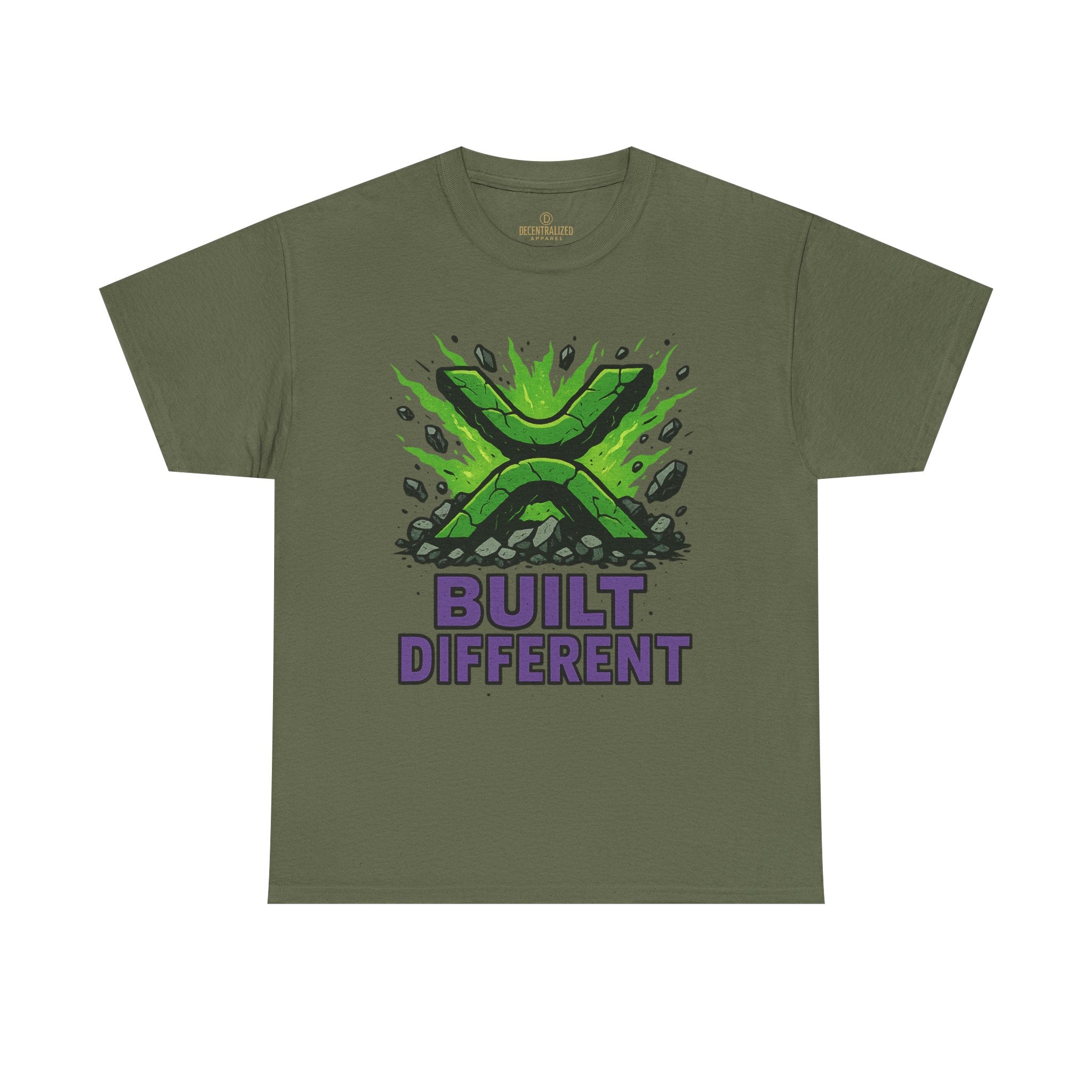 Built Different T-Shirt — Green Gamer Logo Tee
