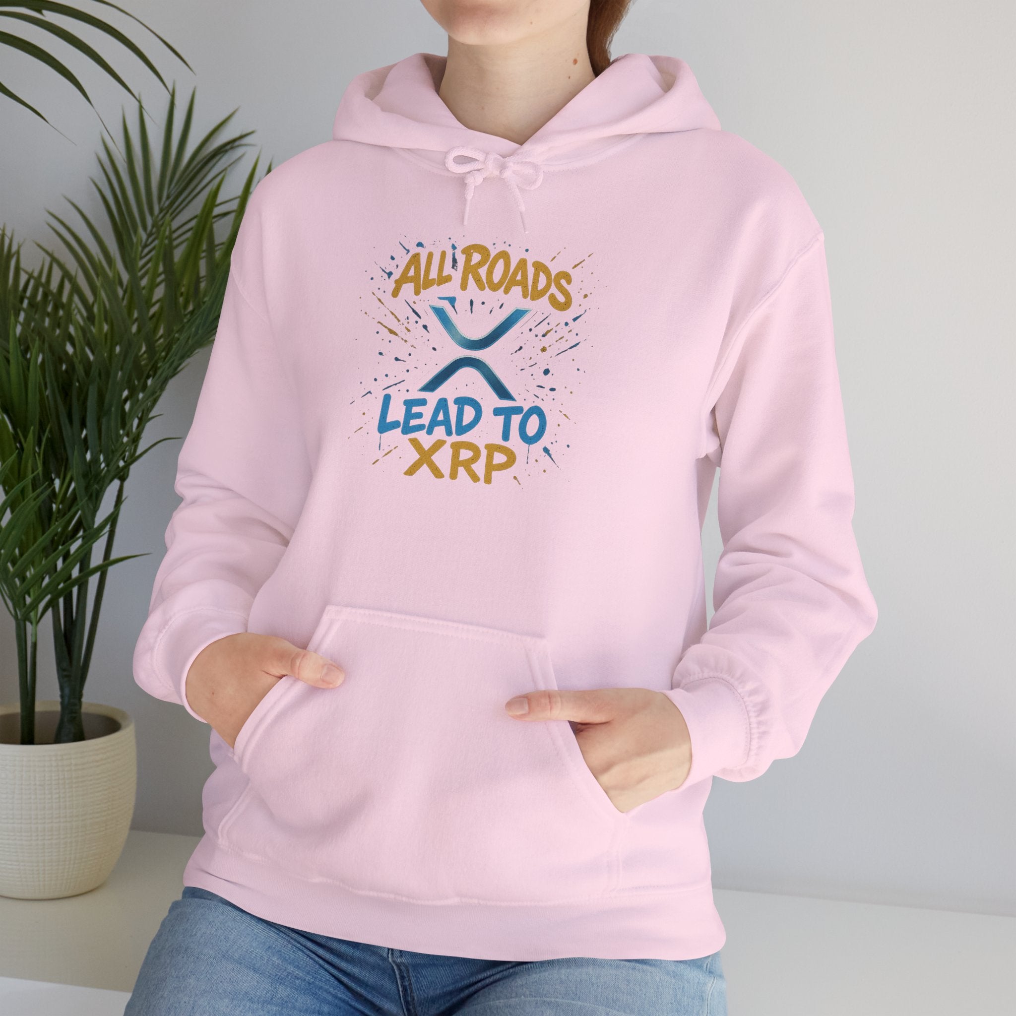 All Roads Lead to XRP Hoodie – Crypto Investor Pullover