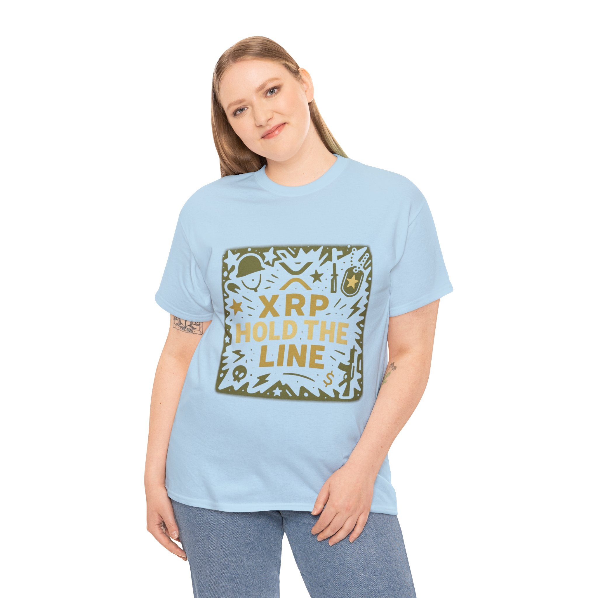 T-Shirt — XRP Hold The Line Crypto Graphic Tee