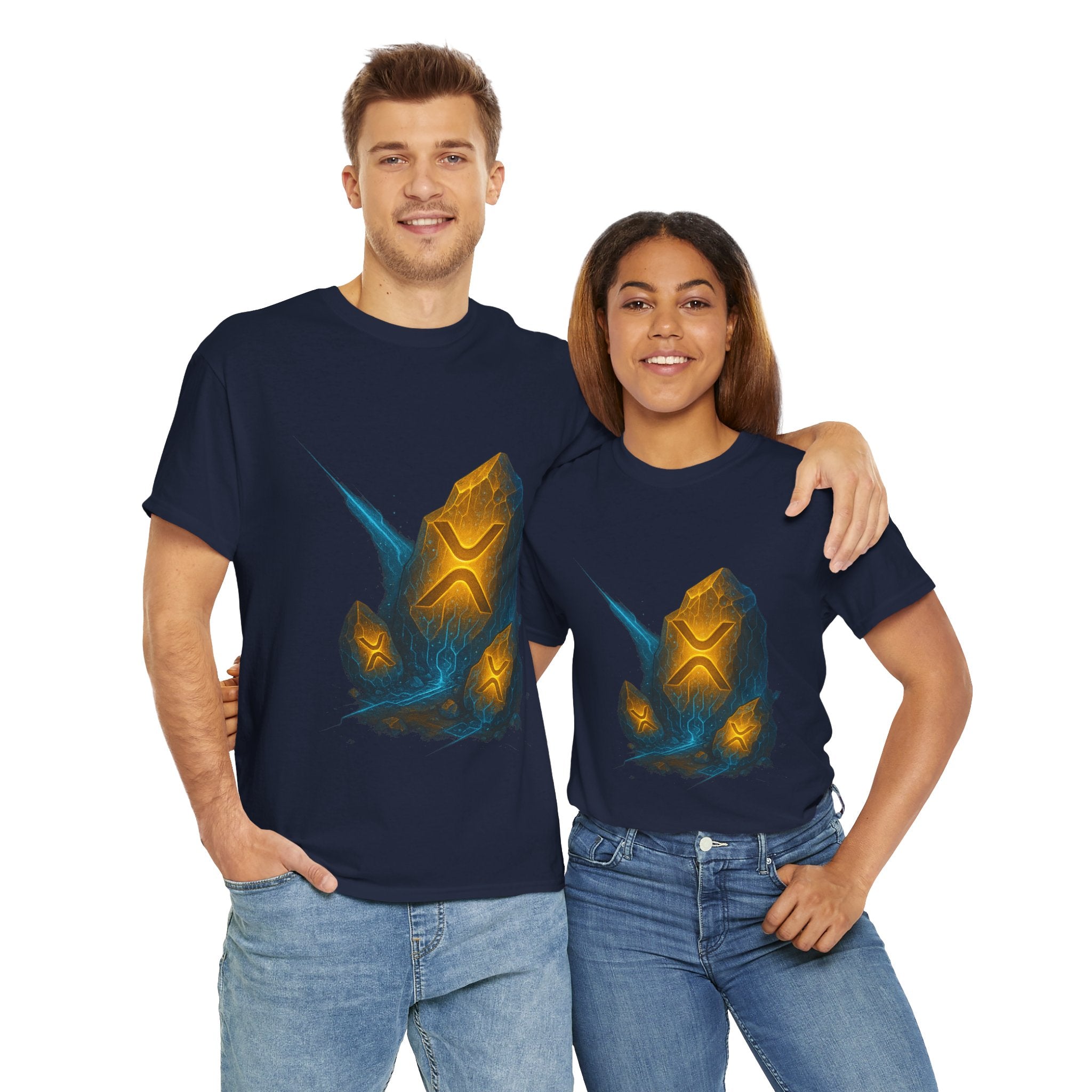 Rune Stone Graphic Tee — Glowing Mystic Rock T-Shirt