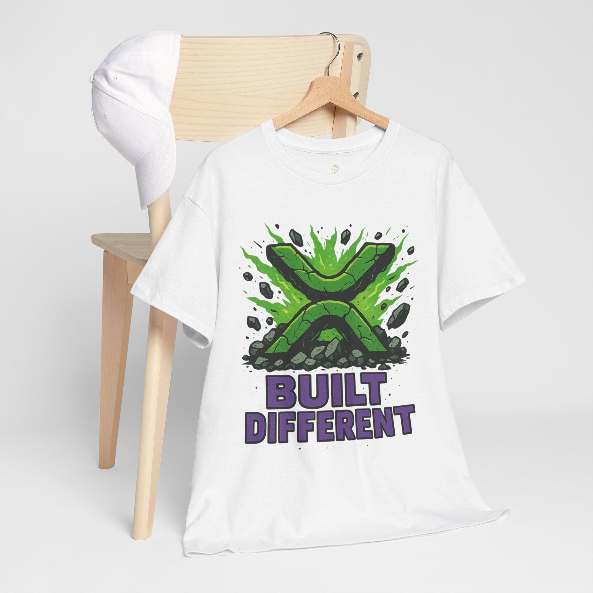 Built Different T-Shirt — Green Gamer Logo Tee