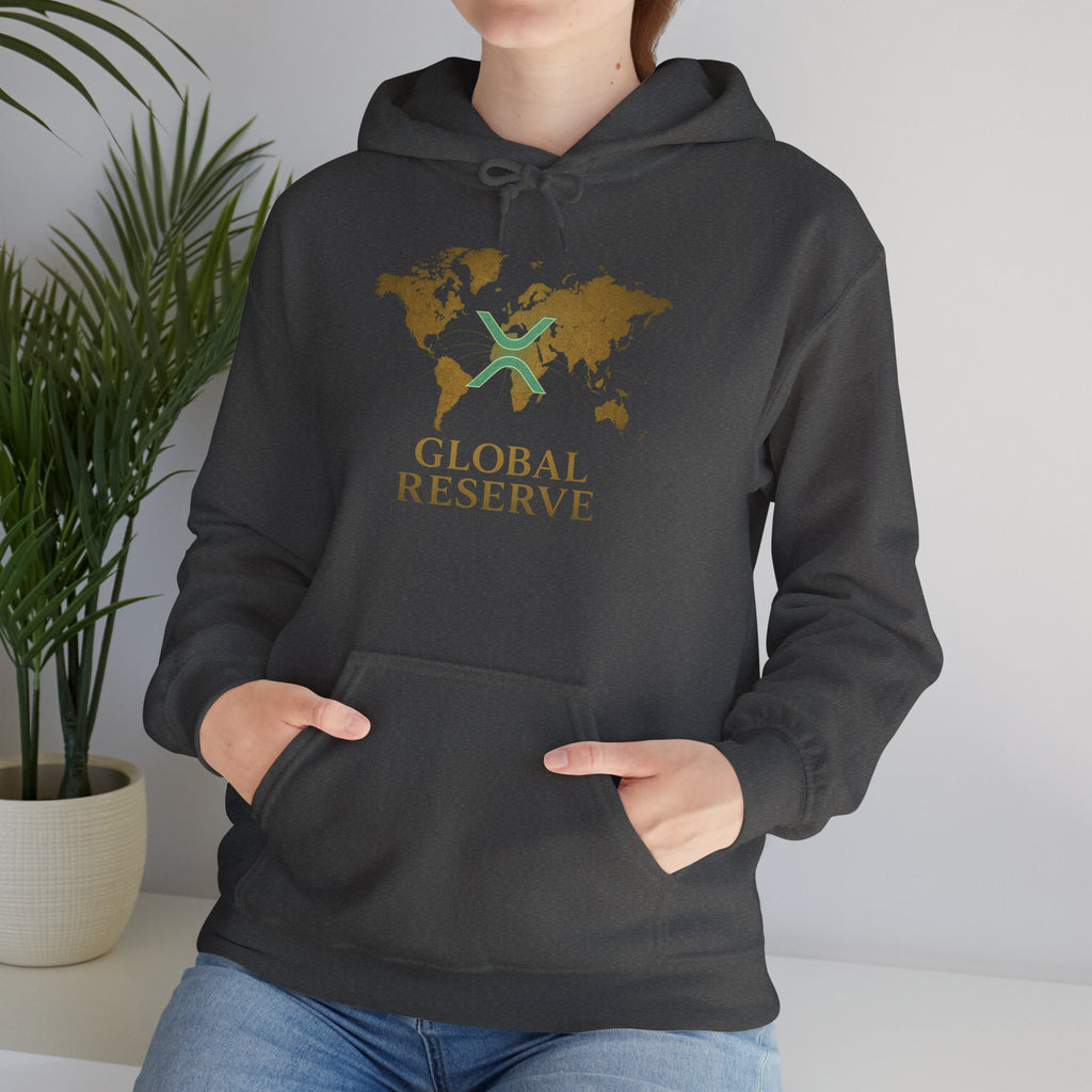Global Reserve Hoodie — World Map Logo Pullover