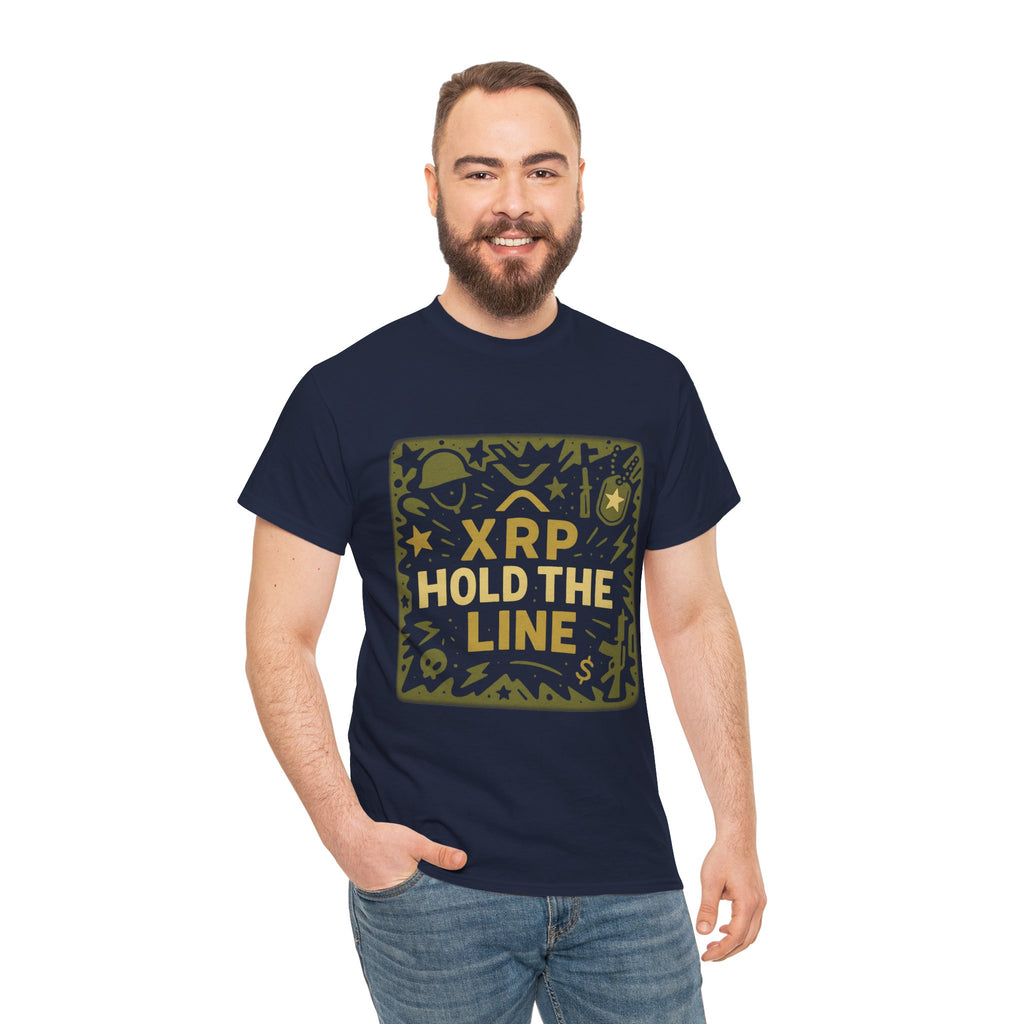 T-Shirt — XRP Hold The Line Crypto Graphic Tee