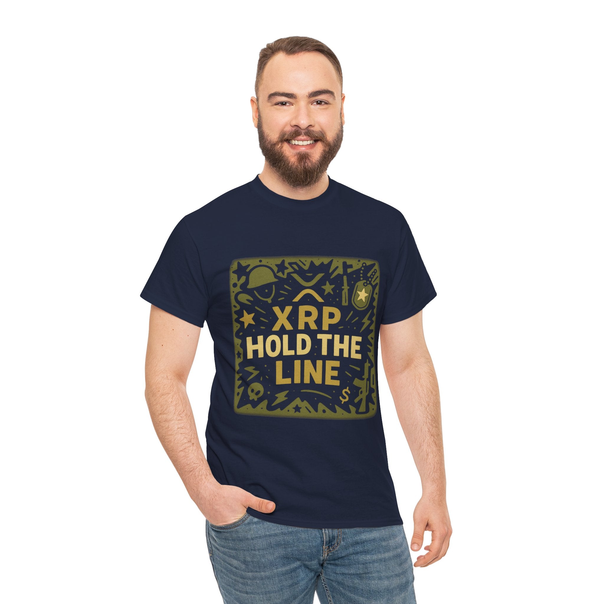 T-Shirt — XRP Hold The Line Crypto Graphic Tee