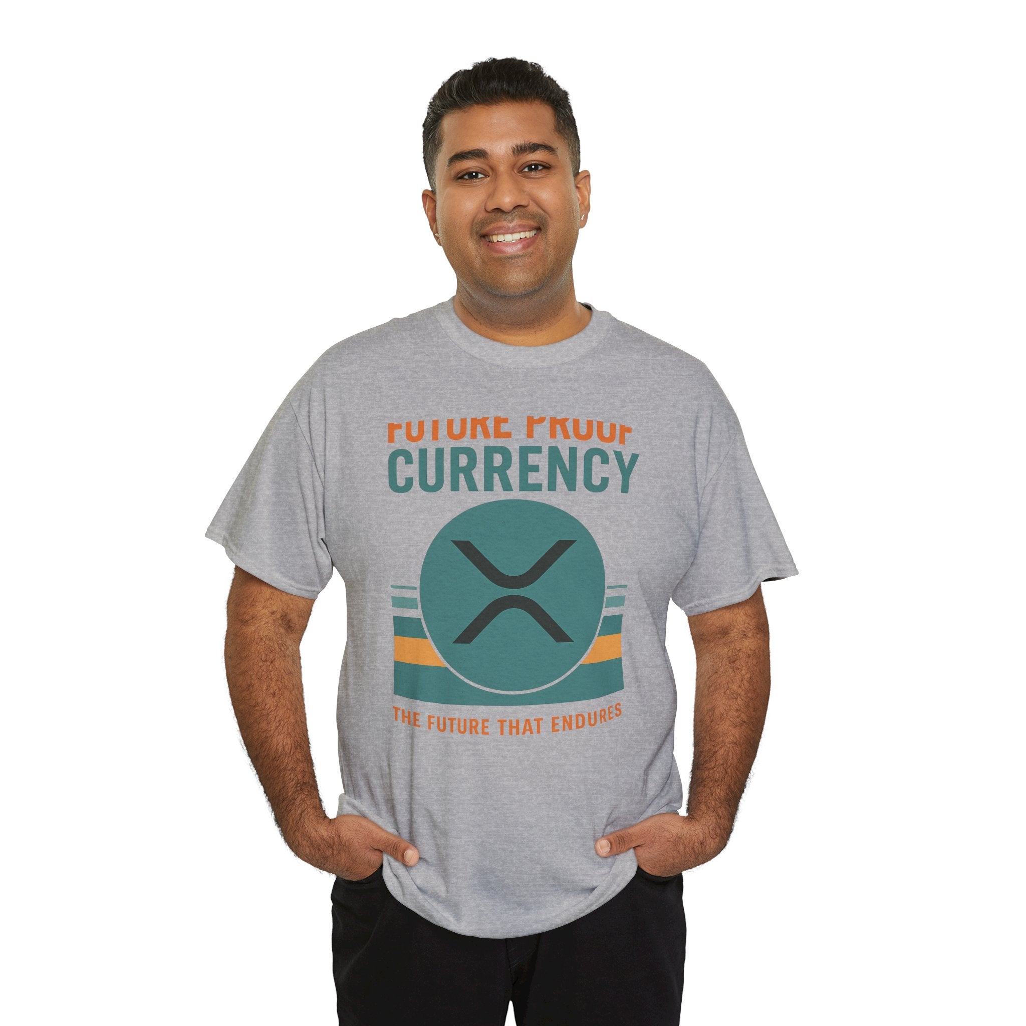 RIPPLE XRP 'Future Proof Currency' Graphic Tee — Crypto Retro Logo Shirt