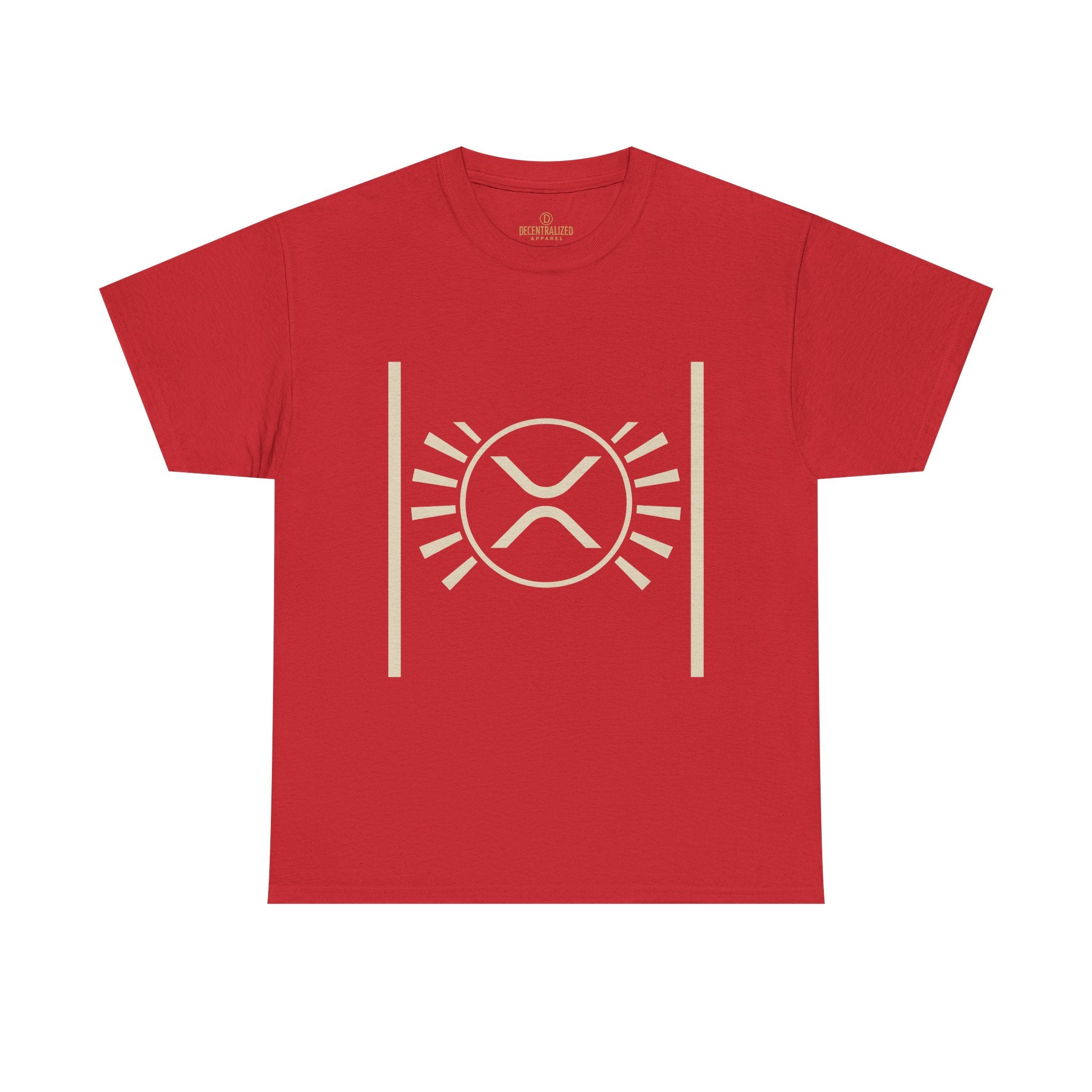 XRP Sun Logo T‑Shirt — Minimal Crypto Ripple Tee