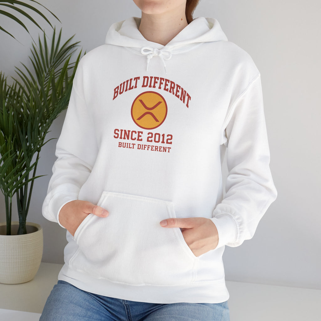 Built Different Hoodie — 'Built Different Since 2012' Retro Logo Hooded Sweatshirt