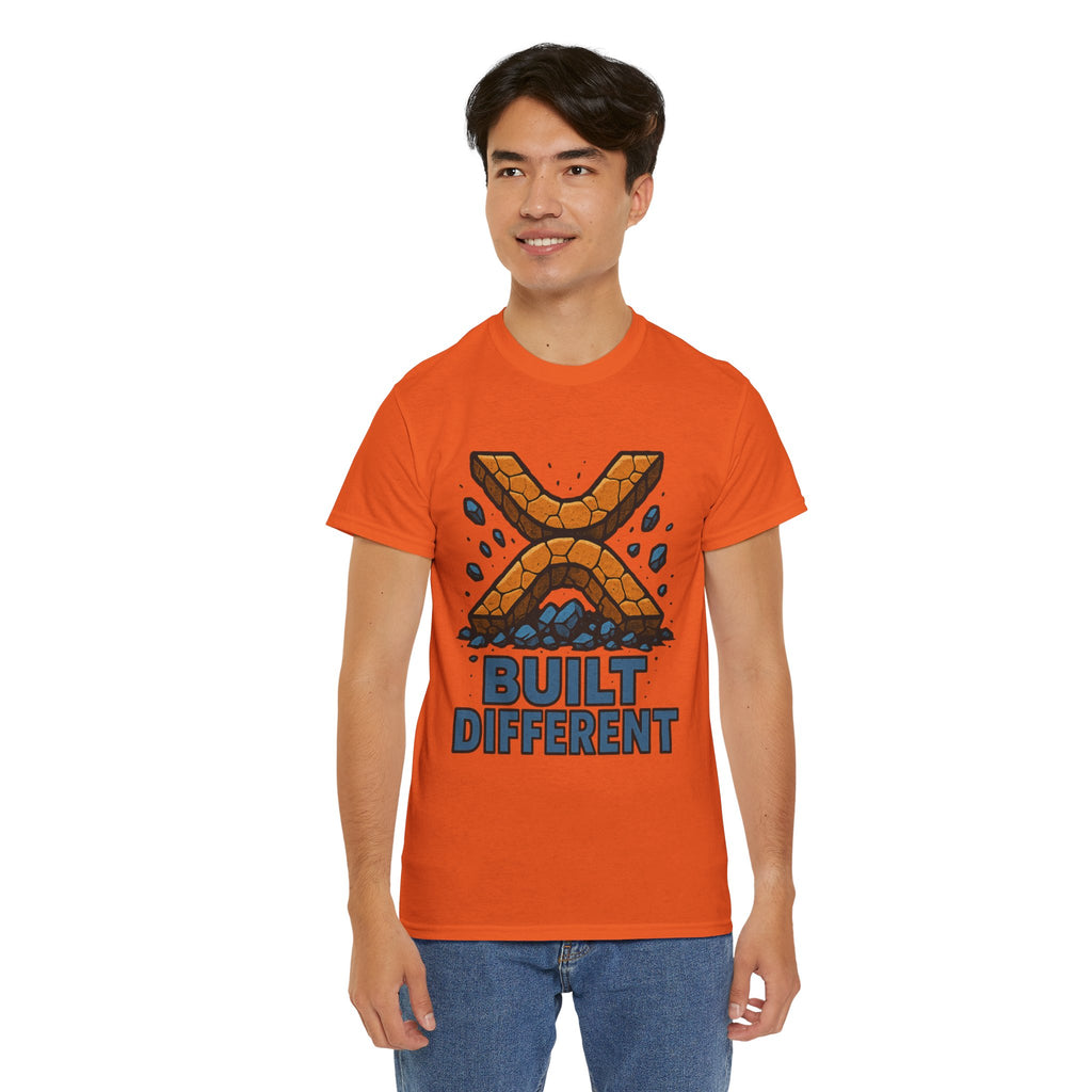 Built Different T-Shirt — Rugged Crypto X Design Tee