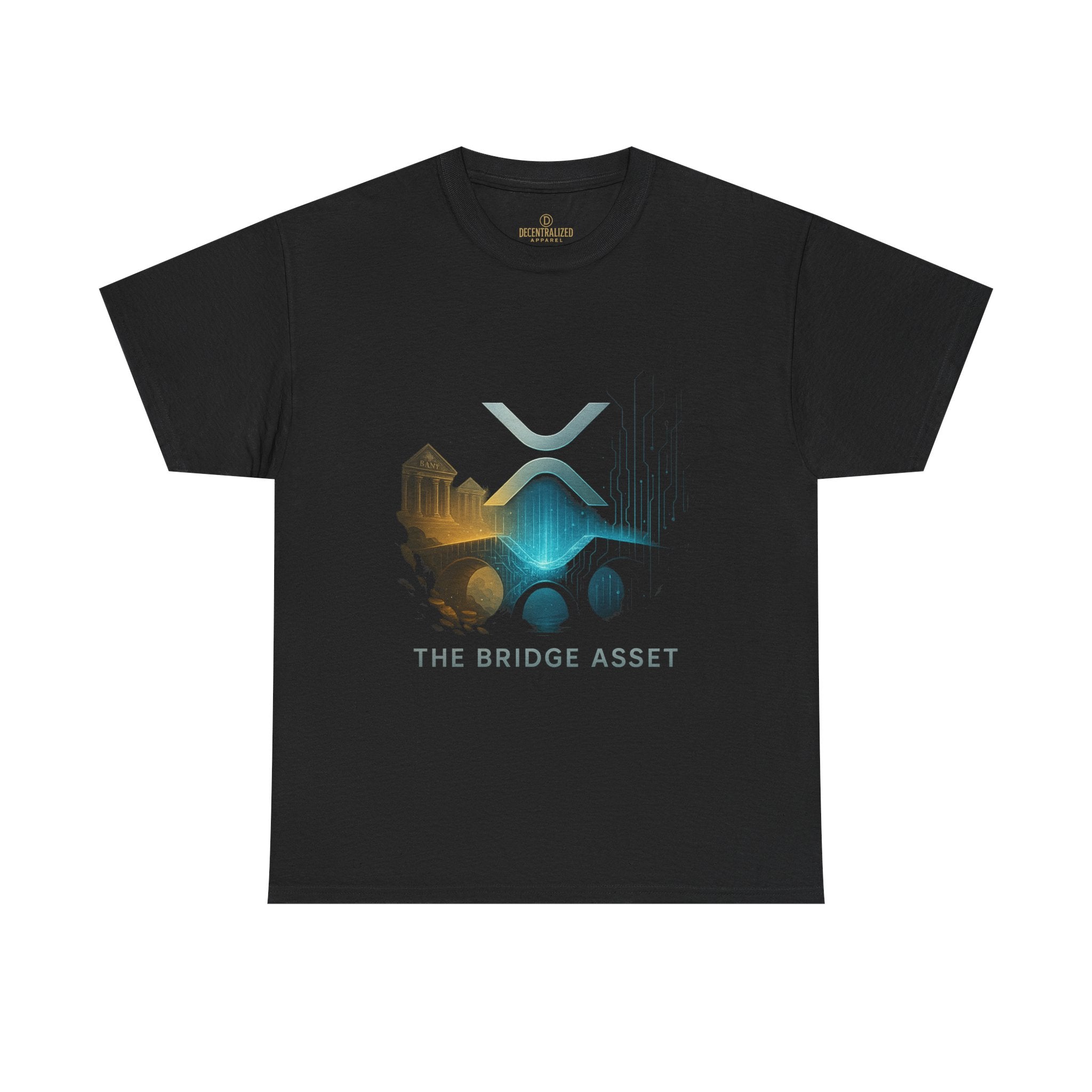 Ripple XRP Crypto Tee — 'The Bridge Asset' Logo T-Shirt