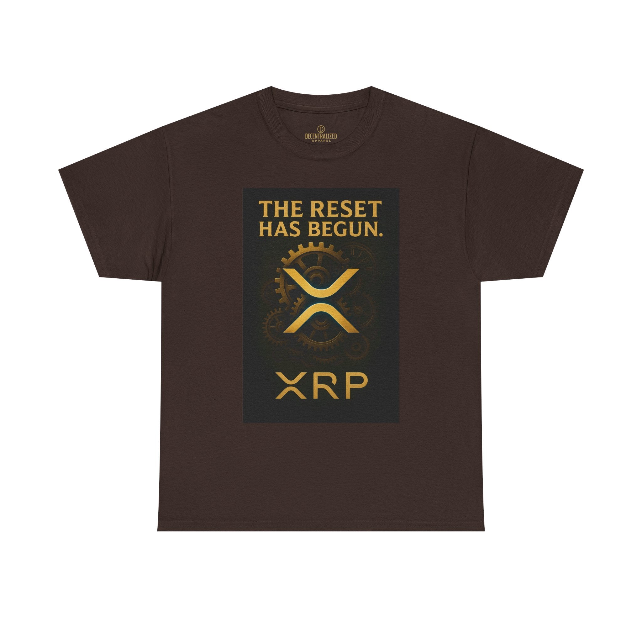 XRP Crypto Tee — "The Reset Has Begun" Bitcoin Alternative Shirt