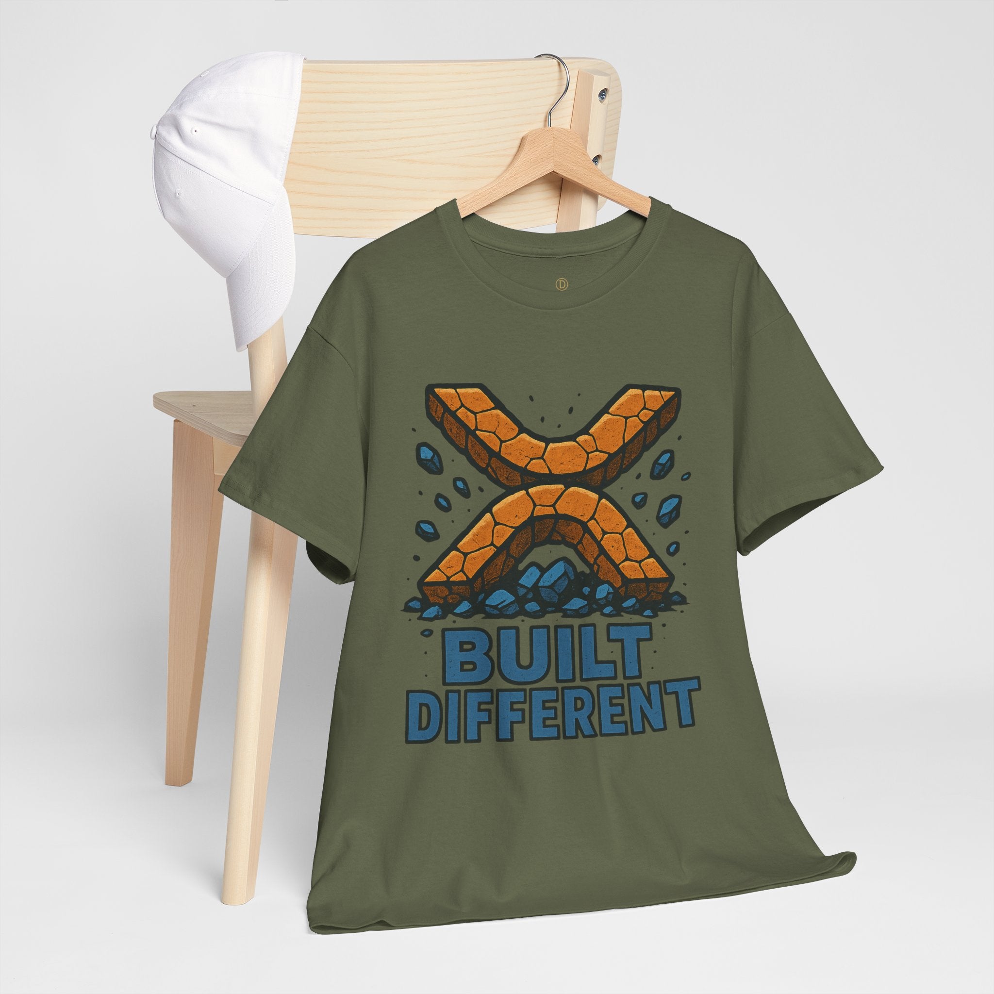 Built Different T-Shirt — Rugged Crypto X Design Tee