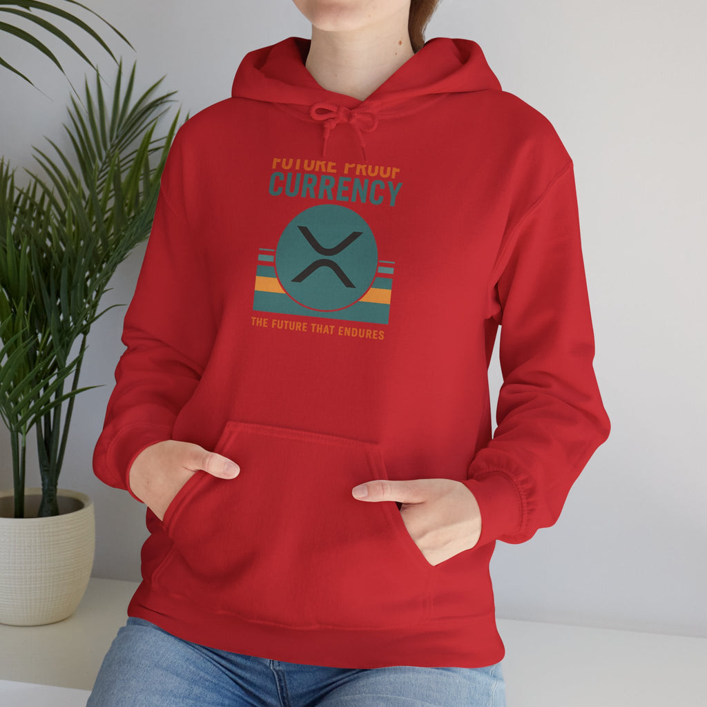 Ripple Crypto Hoodie – “Future Proof Currency” Retro Logo Sweatshirt