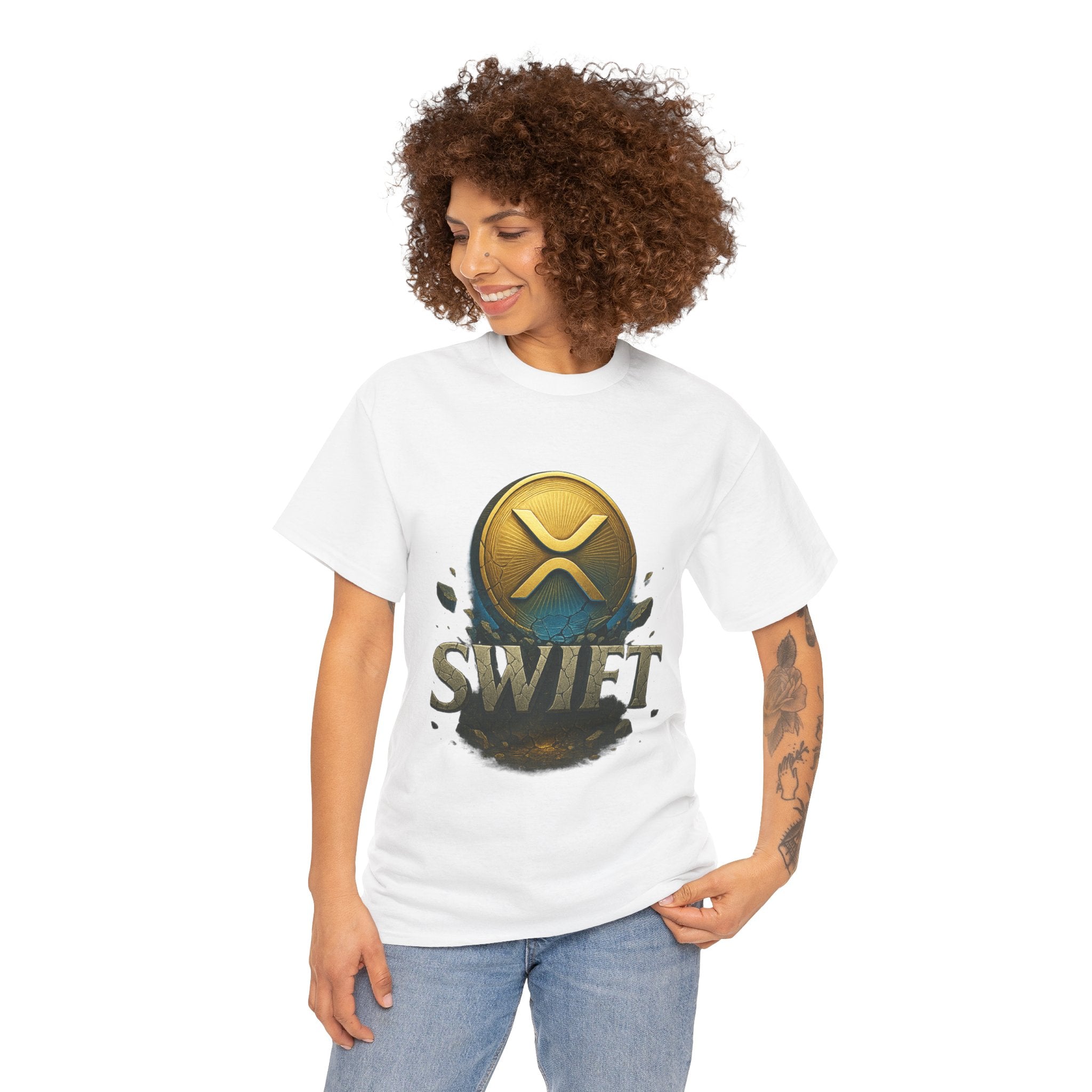 XRP Swift Cryptocurrency T‑Shirt — Ripple Coin Logo Graphic Tee