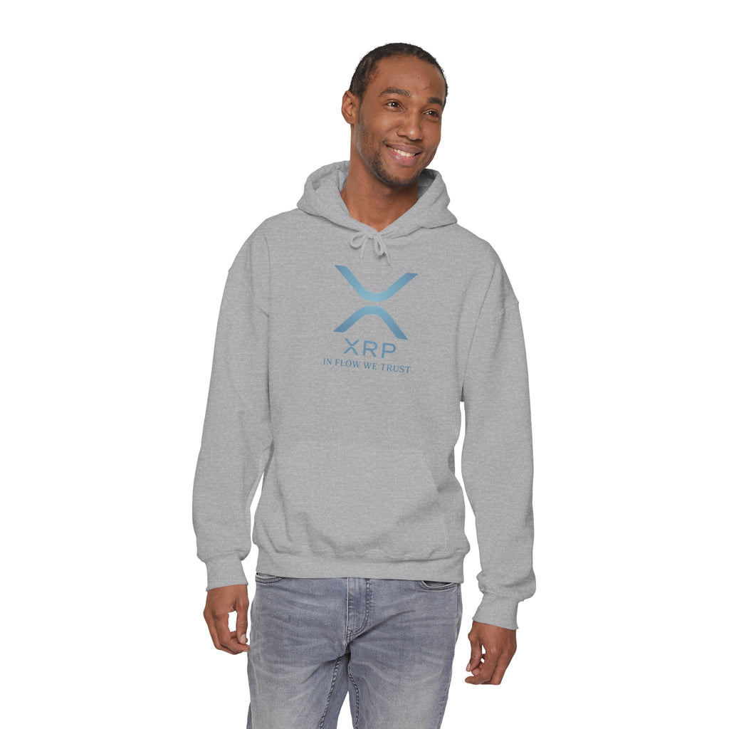 XRP Logo Hoodie – "In Flow We Trust" Crypto Sweatshirt