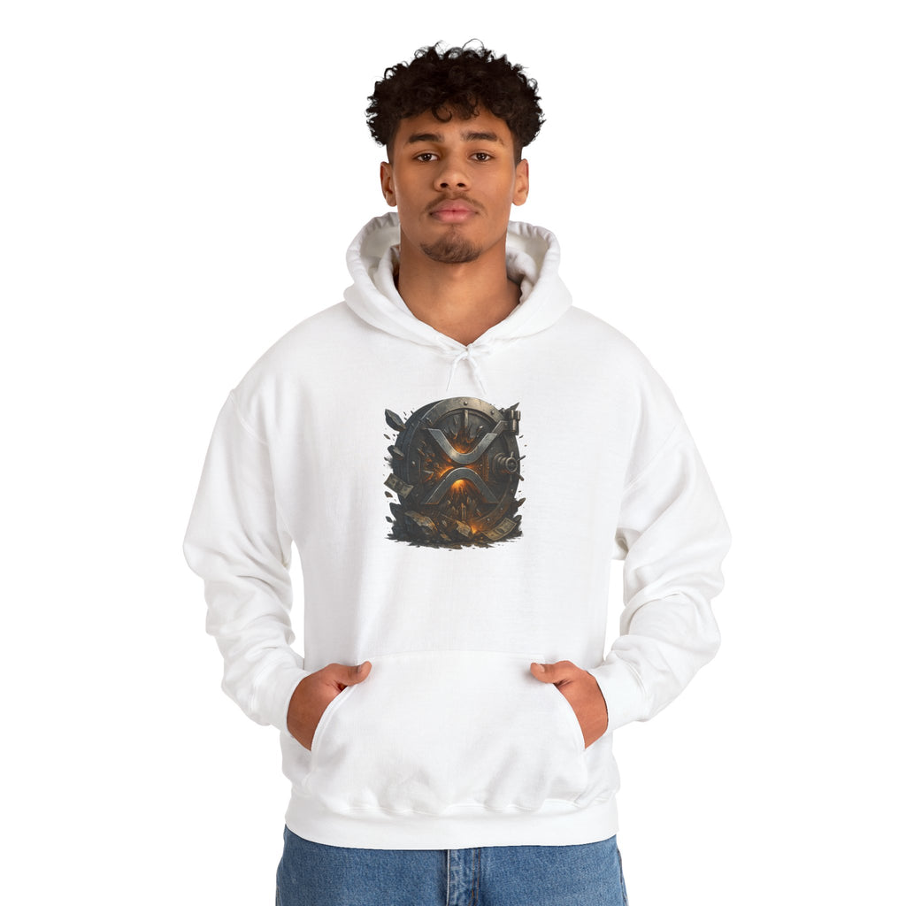 Viking Shield & Helmet Hoodie — Norse Warrior Graphic Sweatshirt