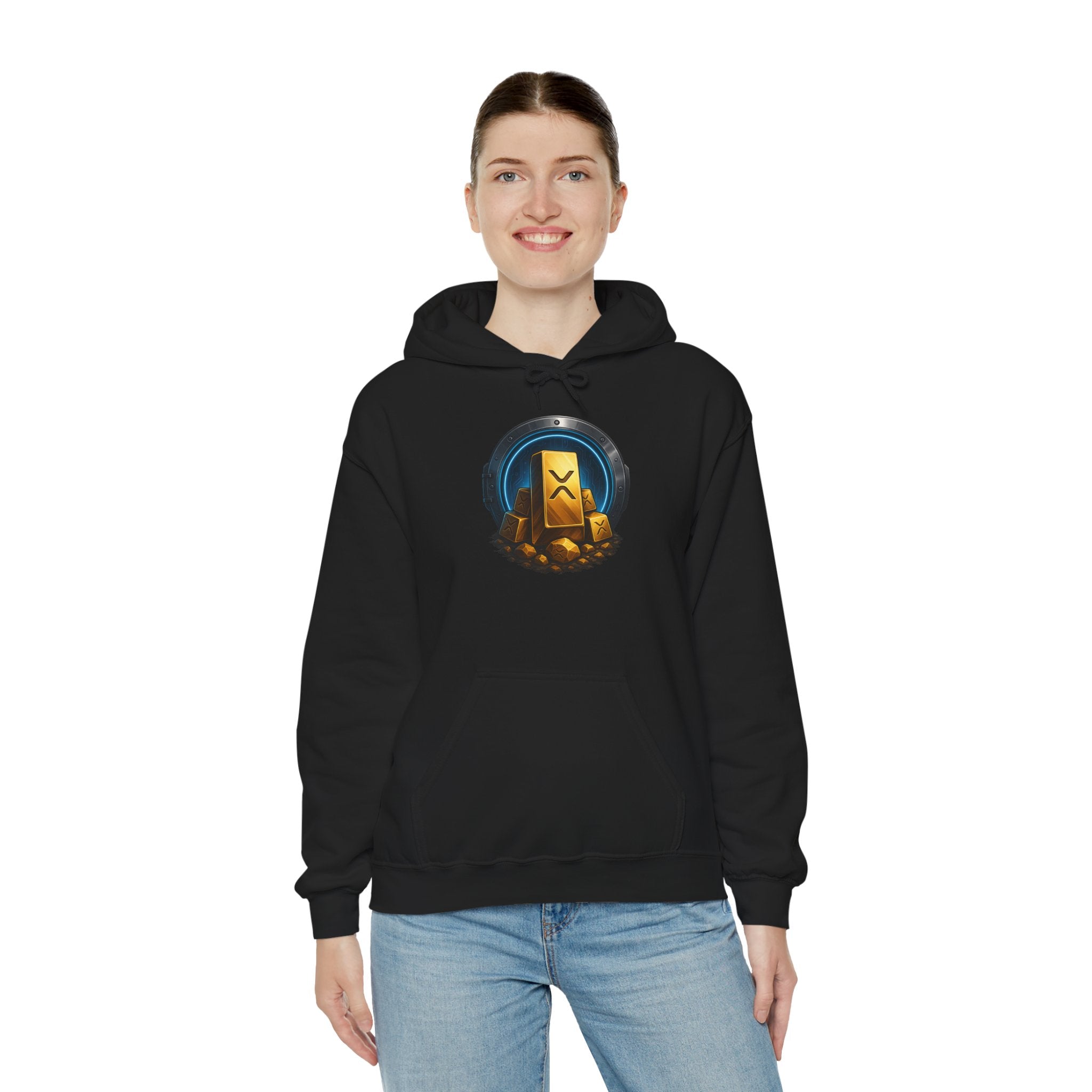 Gaming Treasure Hoodie — Gold Loot Chest Emblem