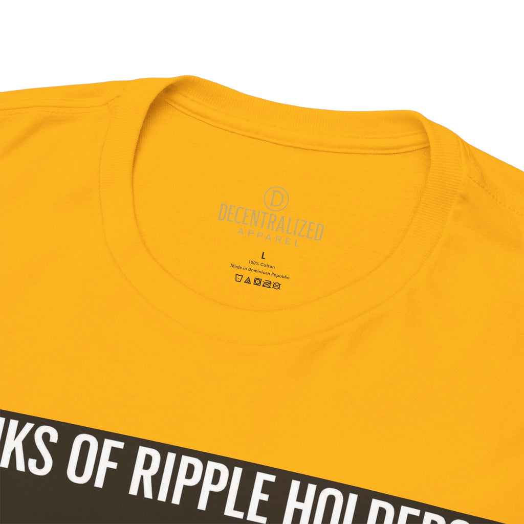 Crypto Ranks T-Shirt – "Ranks of Ripple Holders" Illustrated Guide