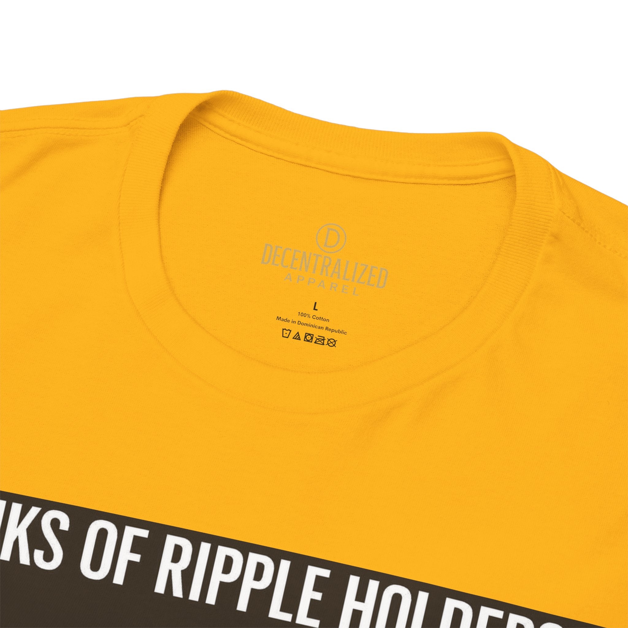 Crypto Ranks T-Shirt – "Ranks of Ripple Holders" Illustrated Guide