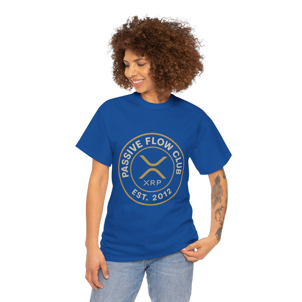 XRP Passive Flow Club T‑Shirt — Crypto Logo Tee (Est. 2012)