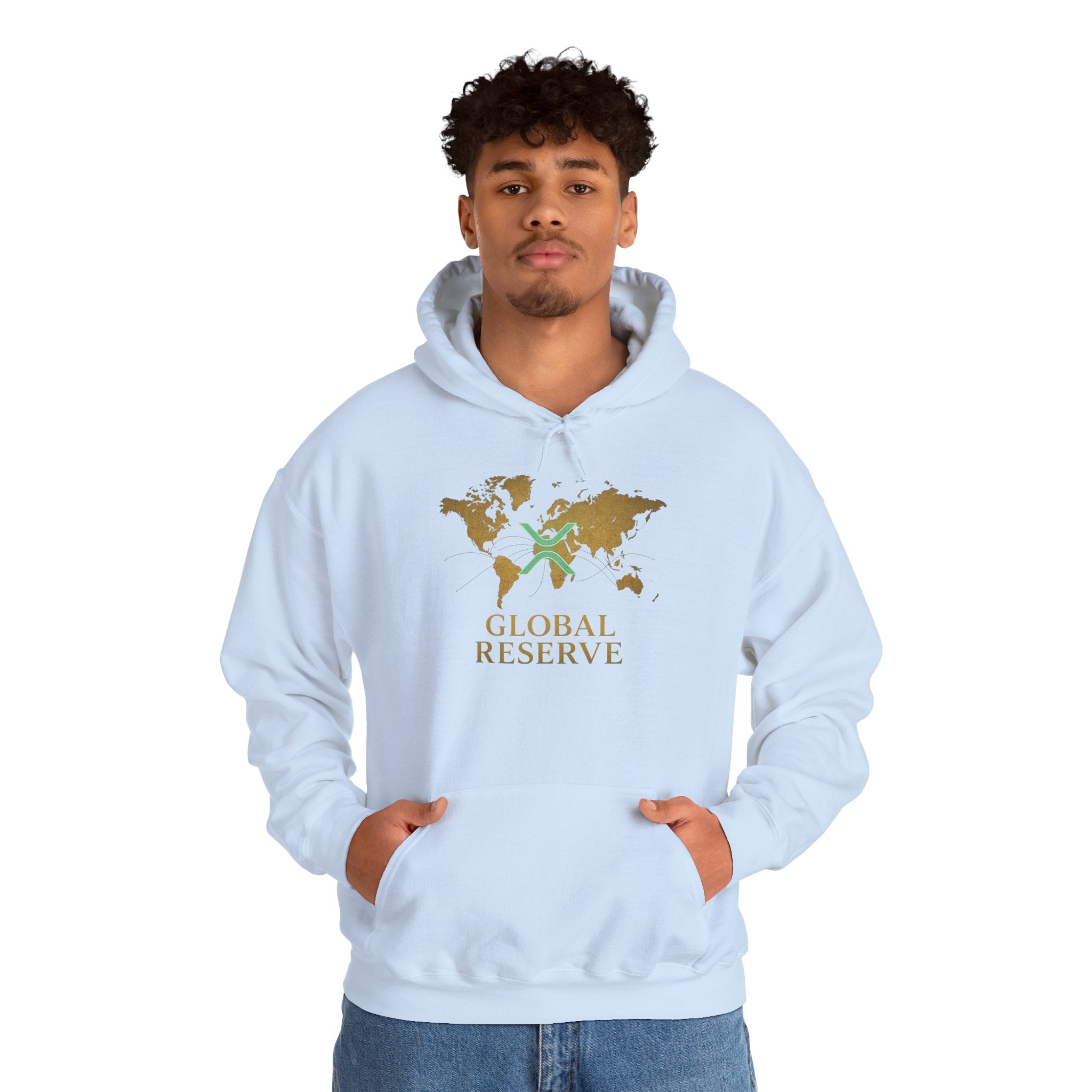 Global Reserve Hoodie — World Map Logo Pullover