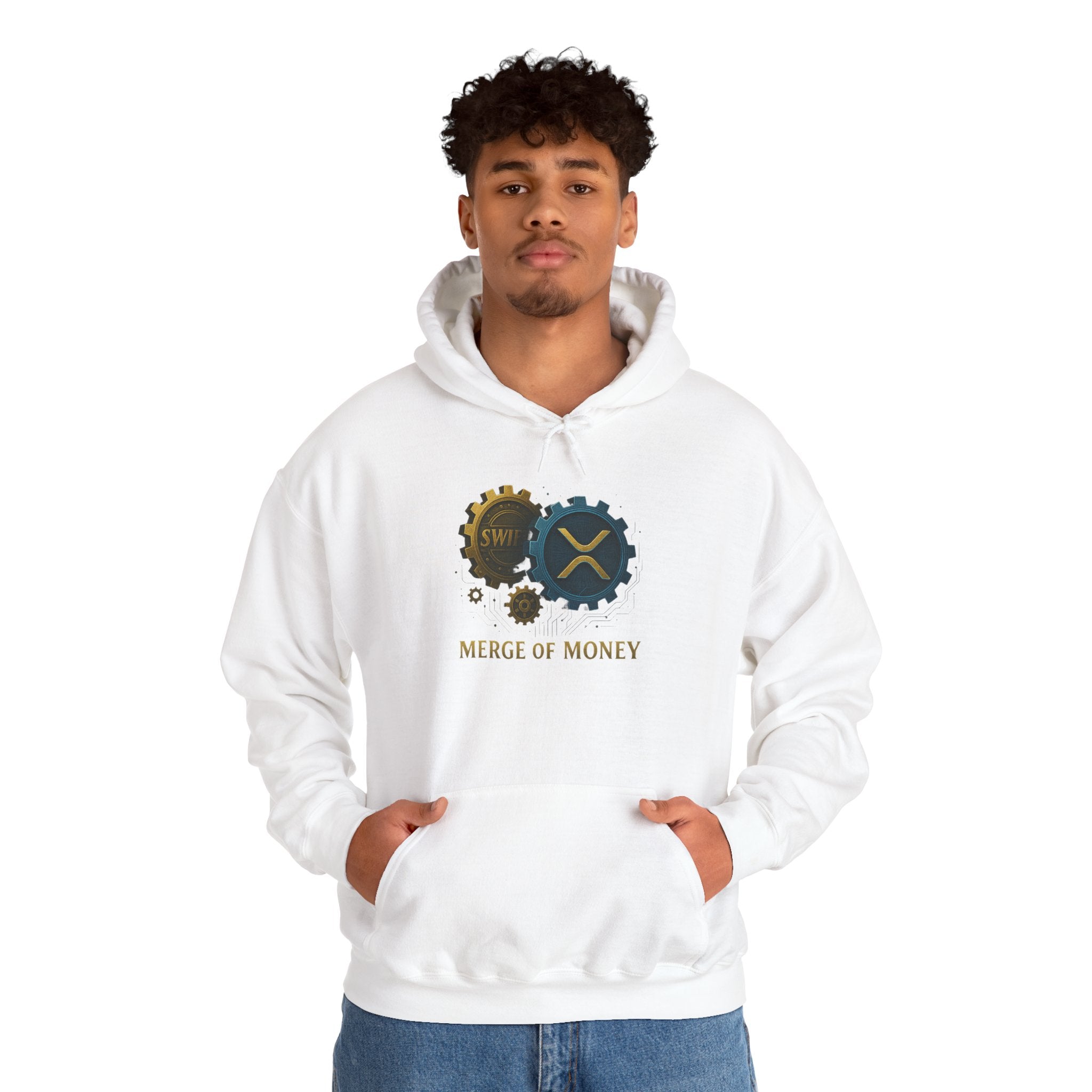 Merge of Money Hoodie — Financial Gears Graphic Pullover