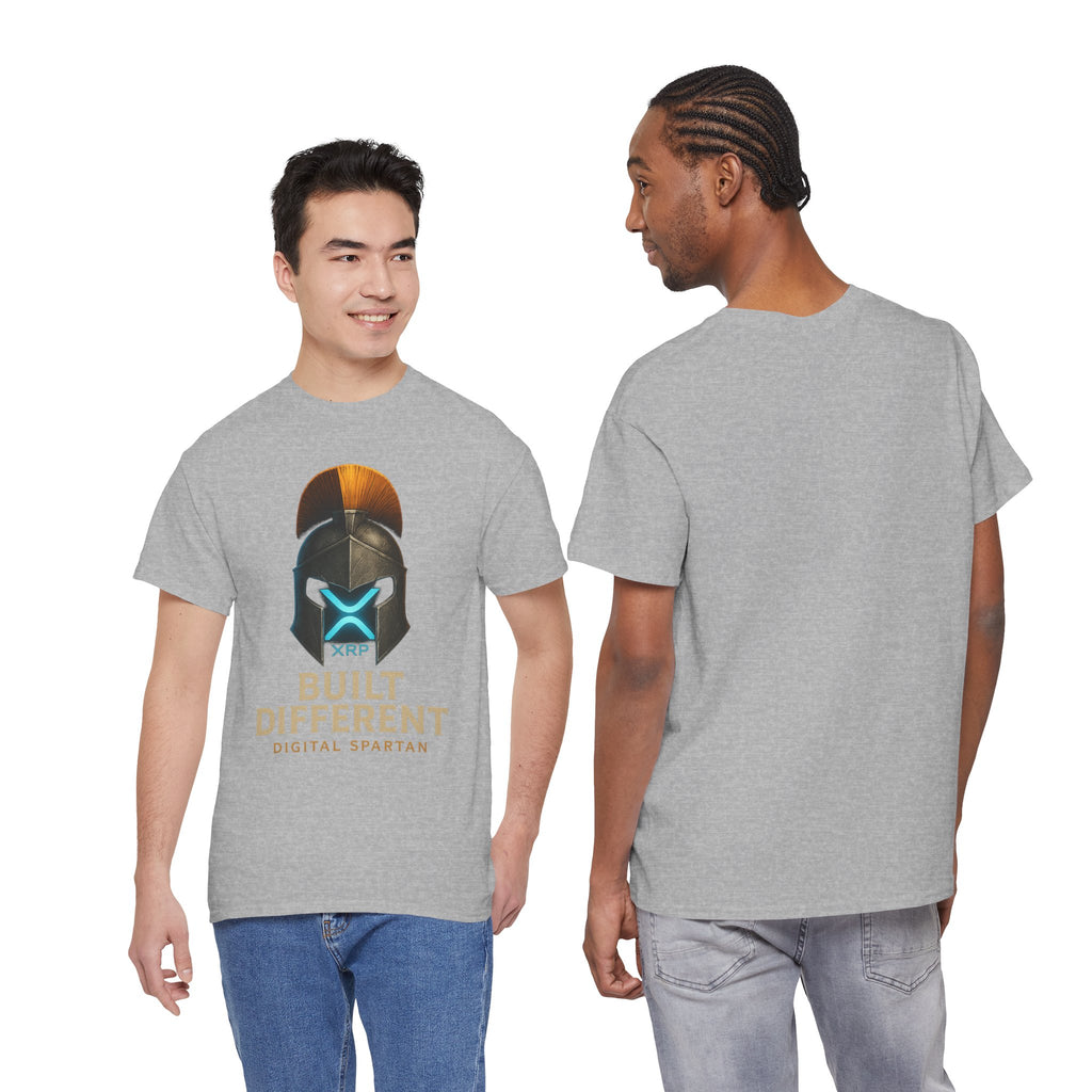 Built Different Spartan Tee — Digital Spartan XRP Crypto T-Shirt