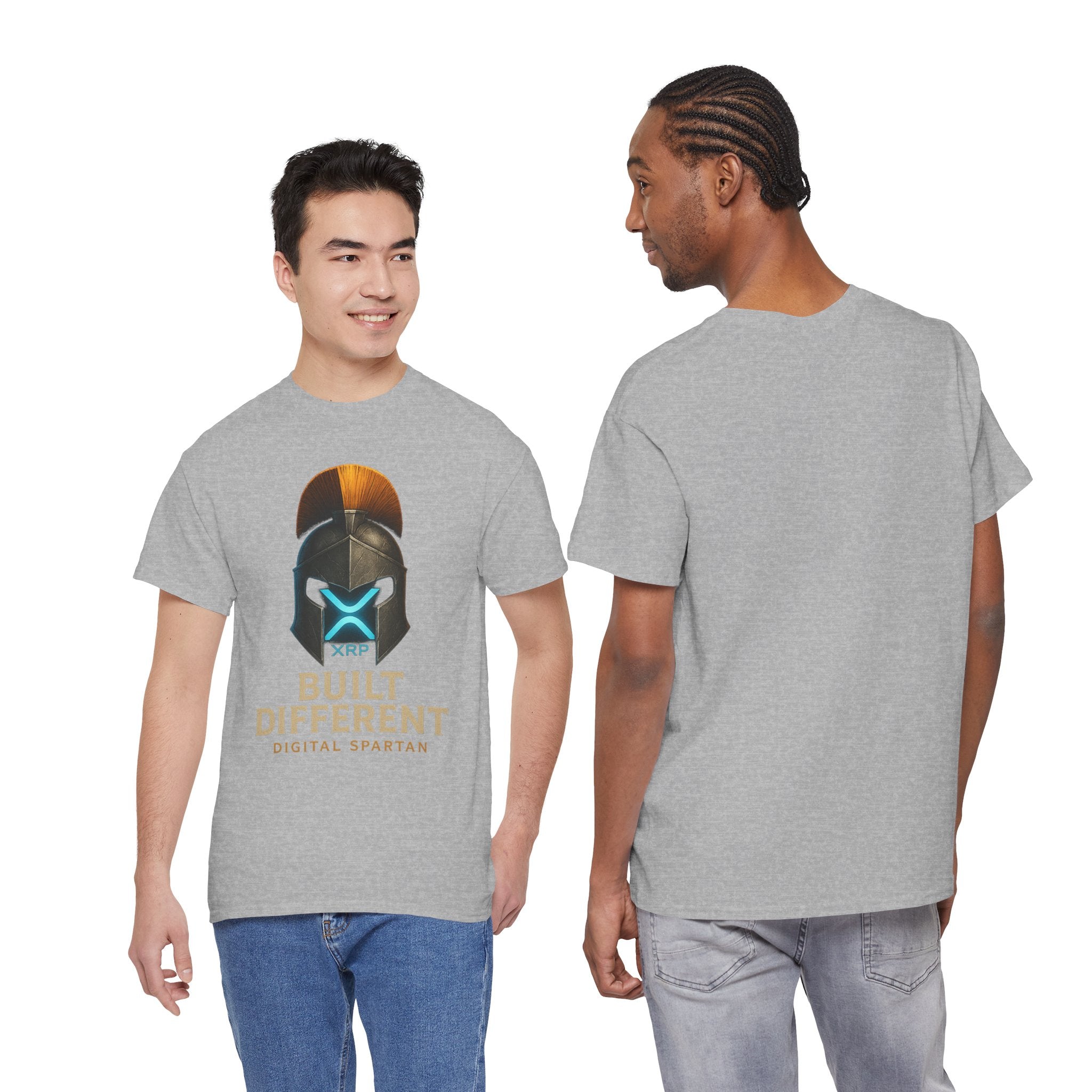 Built Different Spartan Tee — Digital Spartan XRP Crypto T-Shirt