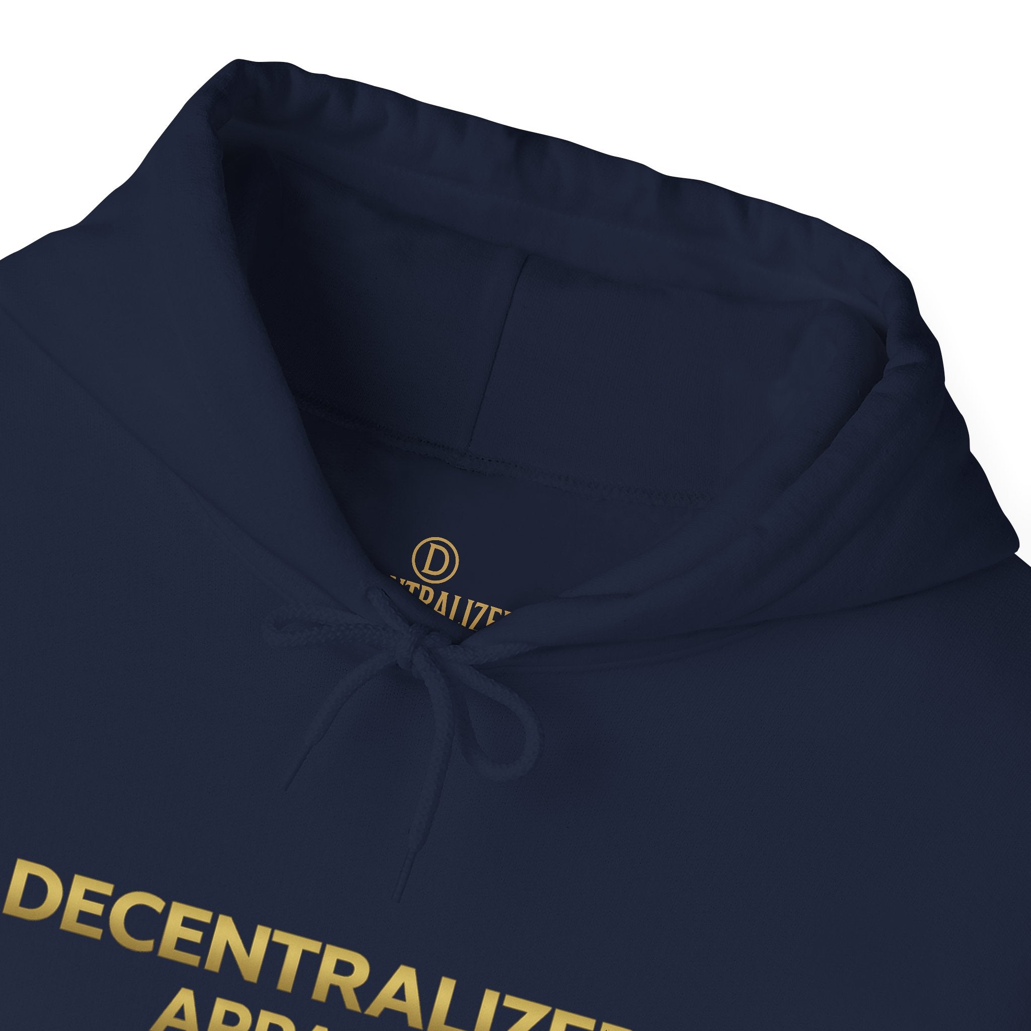 Decentralized Apparel Hoodie — Minimalist Crypto-Inspired White Pullover