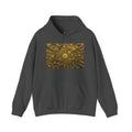 Solar Mandala Hoodie — Golden Sunburst Graphic Pullover