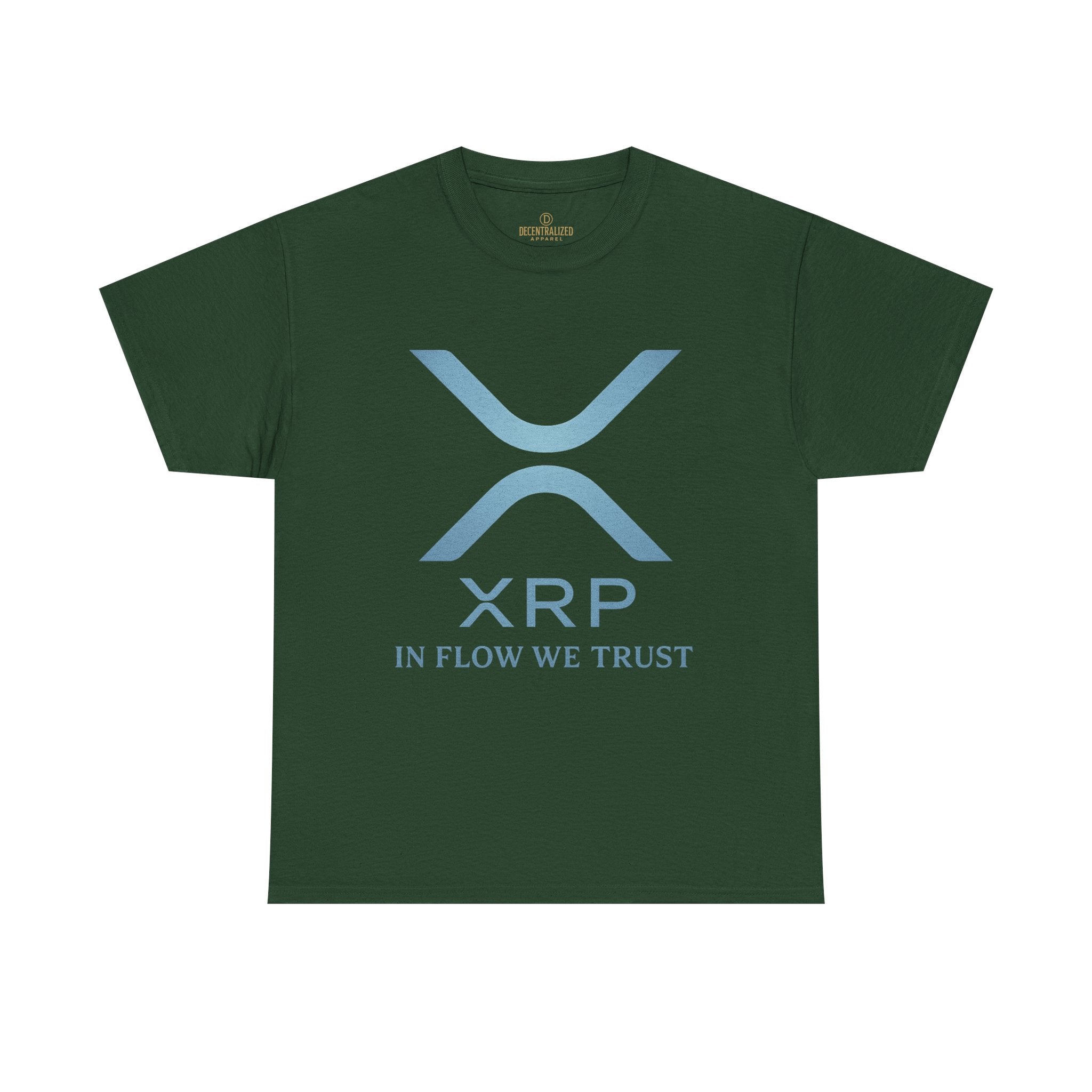 XRP Crypto Tee — "In Flow We Trust" Ripple Logo T-Shirt