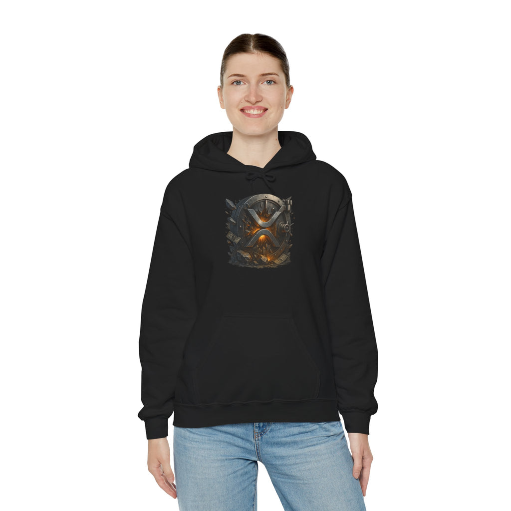 Viking Shield & Helmet Hoodie — Norse Warrior Graphic Sweatshirt