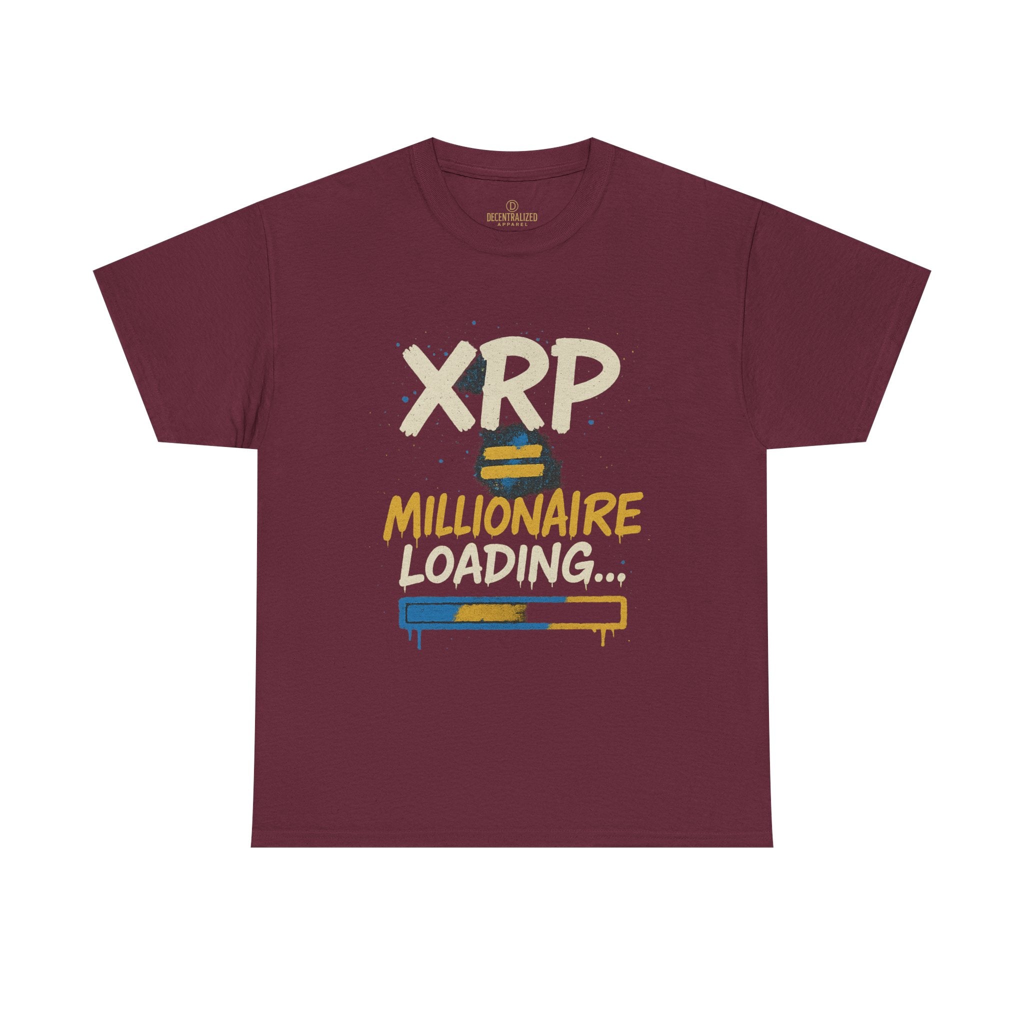 XRP Millionaire Loading T-Shirt — Crypto Investor Progress Tee
