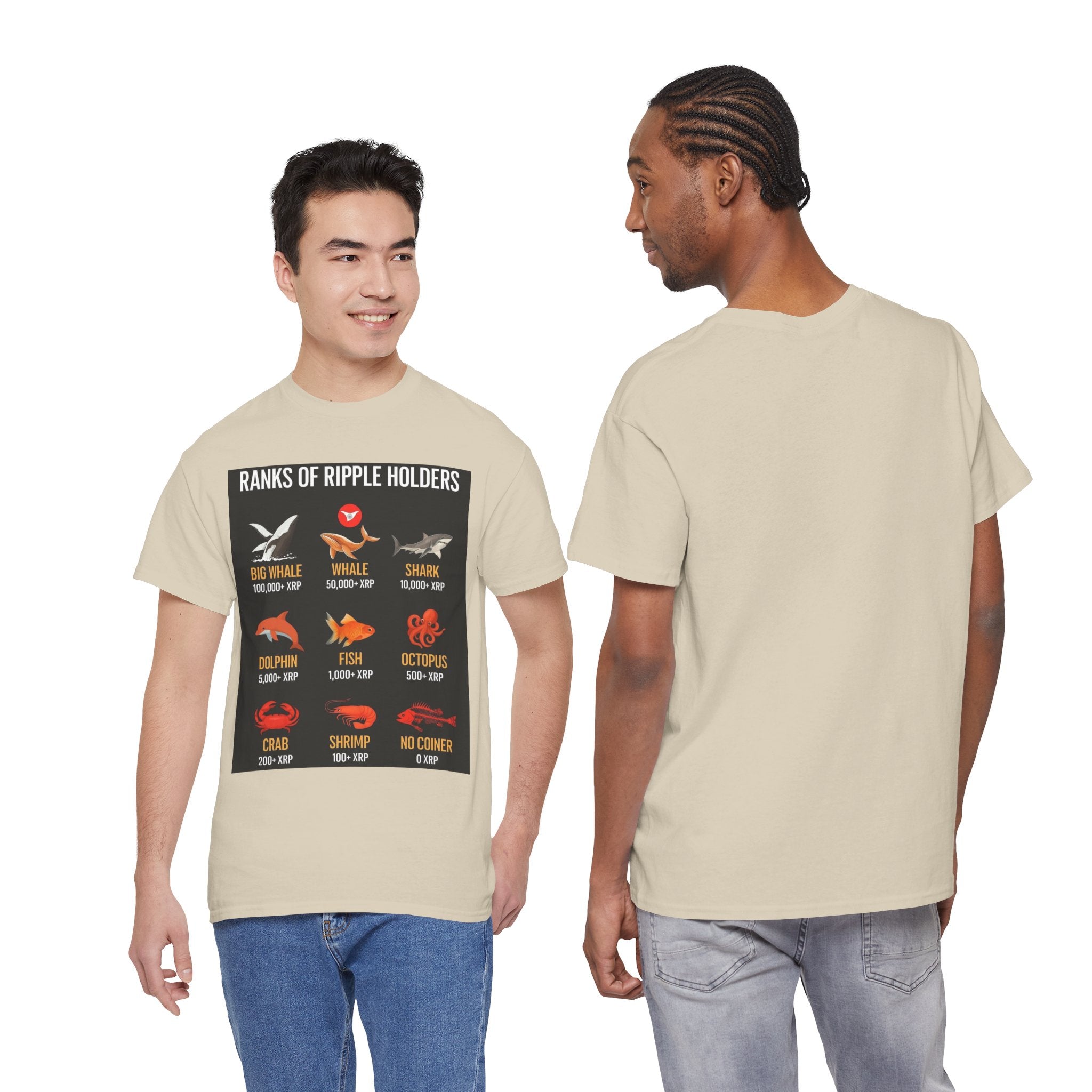 Crypto Ranks T-Shirt – "Ranks of Ripple Holders" Illustrated Guide