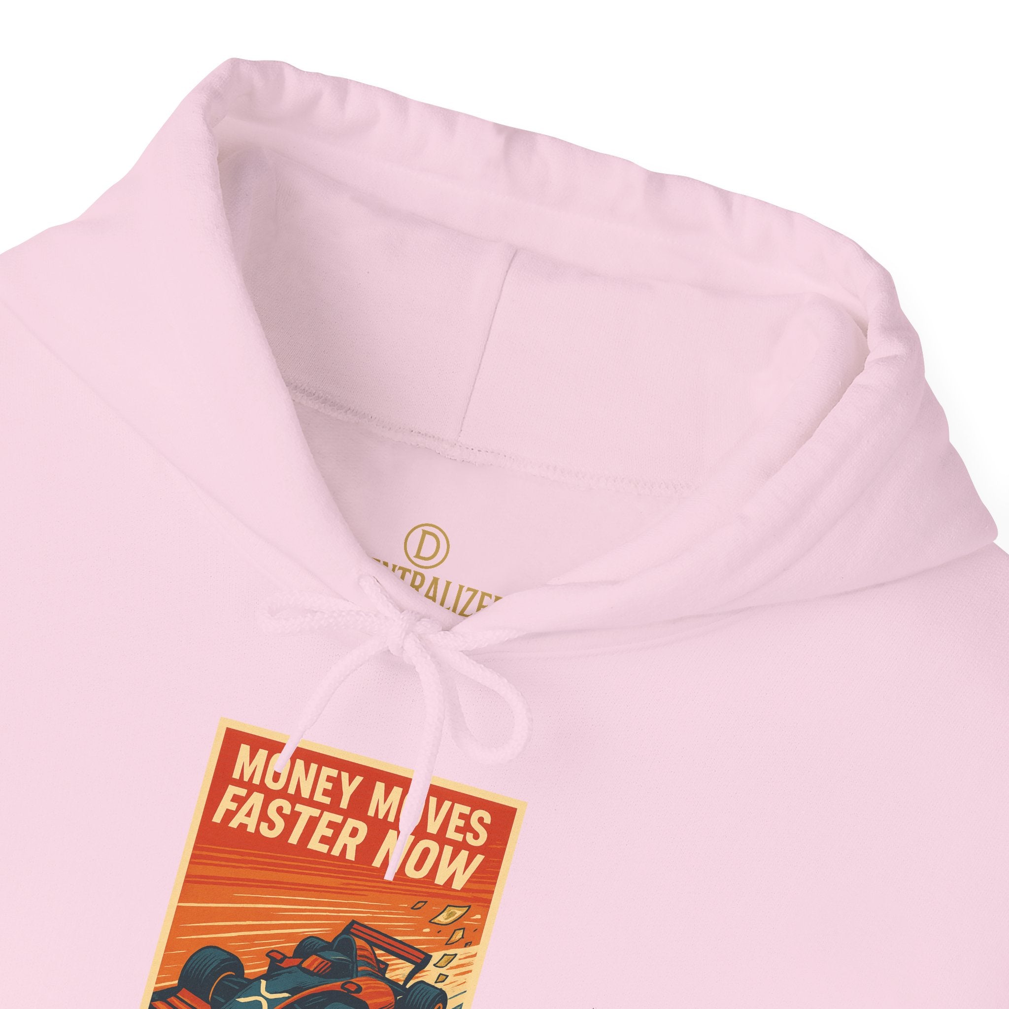 XRP 'Money Moves Faster Now' Hoodie – Crypto Retro Graphic Pullover
