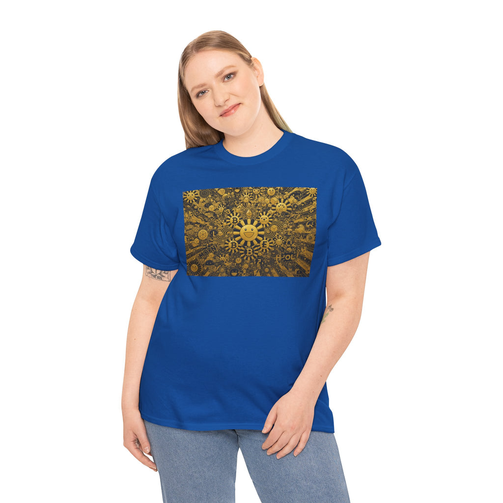 Sunflower Burst T‑Shirt — Golden Sunflower Pattern Tee