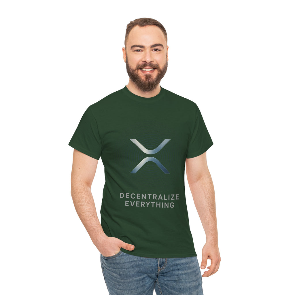 XRP 'Decentralize Everything' Tee - Crypto Logo T-Shirt