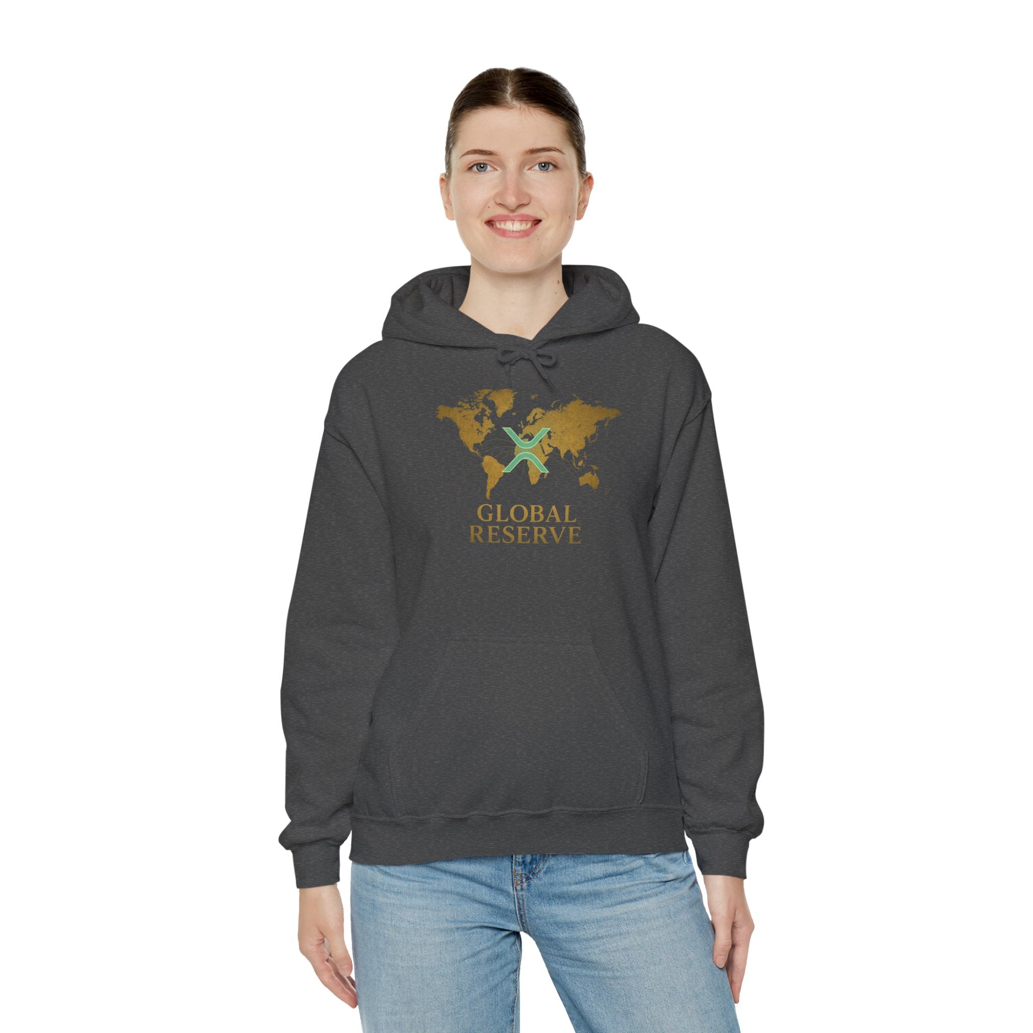 Global Reserve Hoodie — World Map Logo Pullover