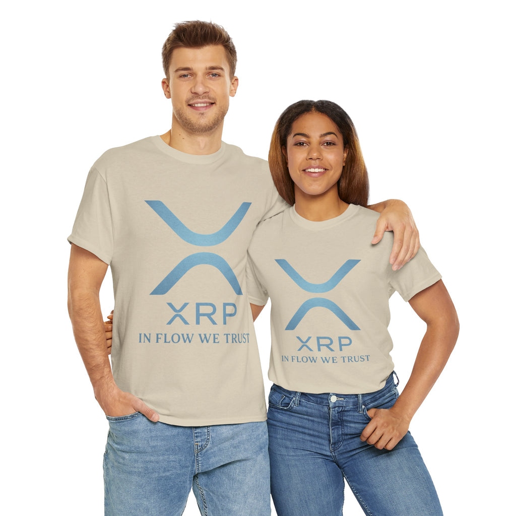 XRP Crypto Tee — "In Flow We Trust" Ripple Logo T-Shirt