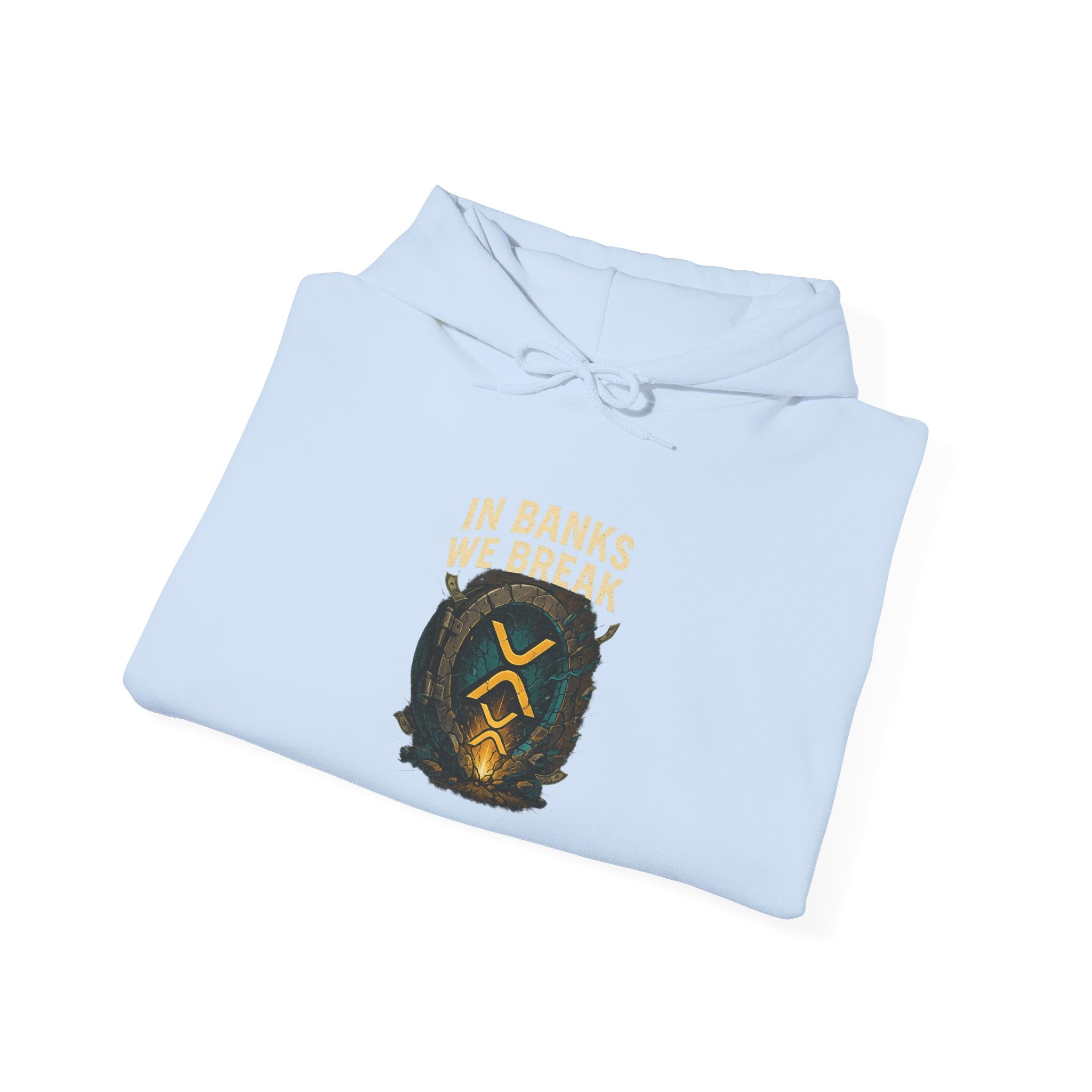Hoodie — 'In Banks We Trust' Crest Pullover