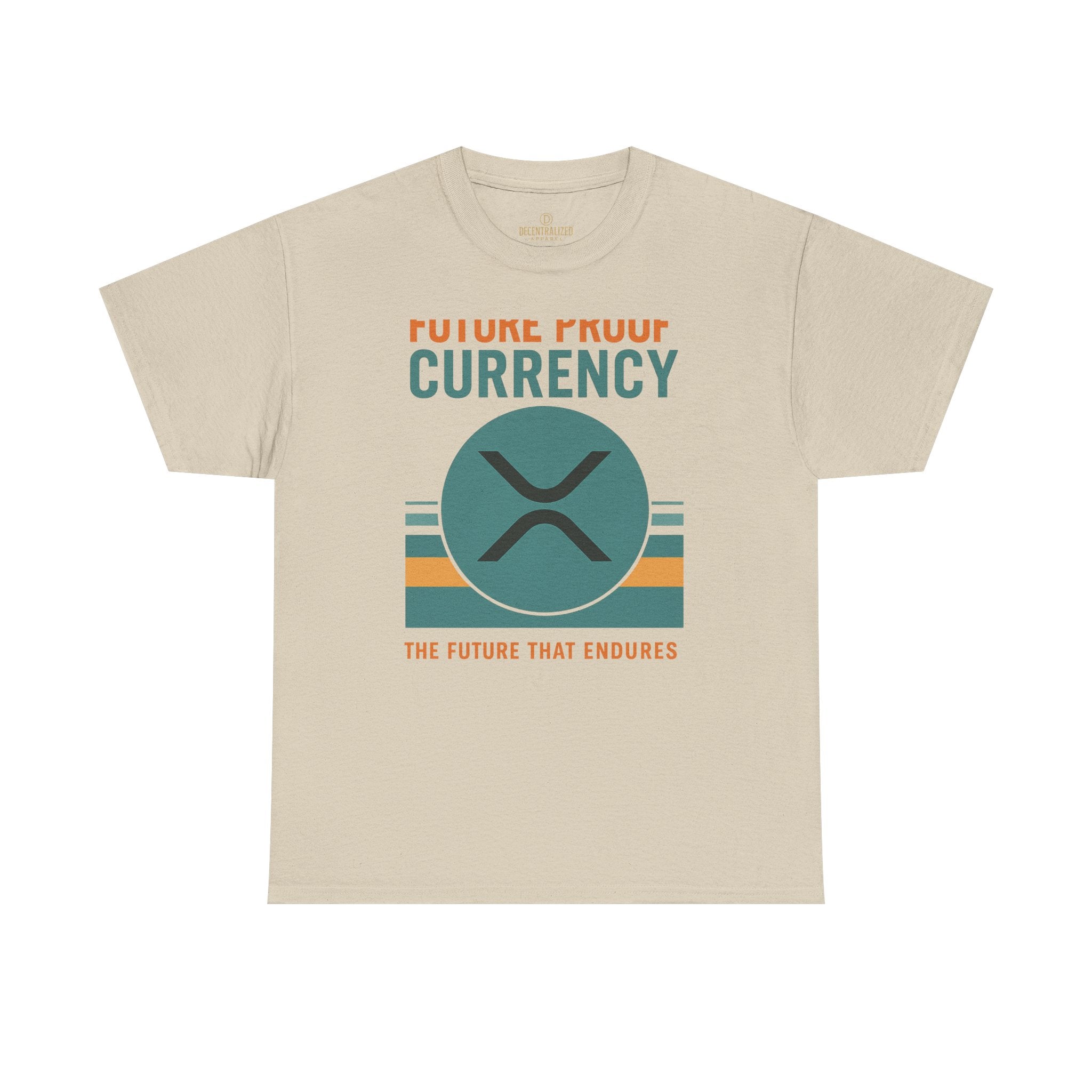 RIPPLE XRP 'Future Proof Currency' Graphic Tee — Crypto Retro Logo Shirt