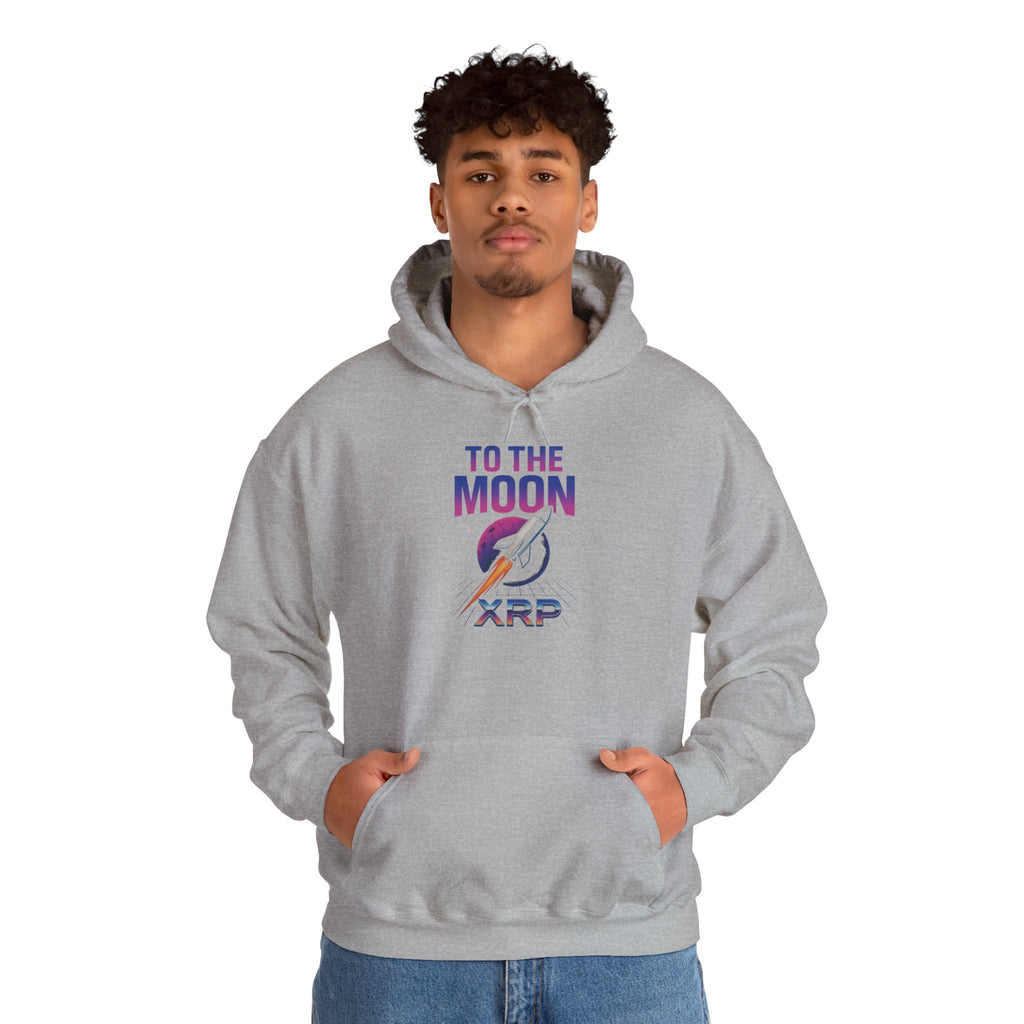 XRP To The Moon Hoodie – Crypto Investor Sweatshirt