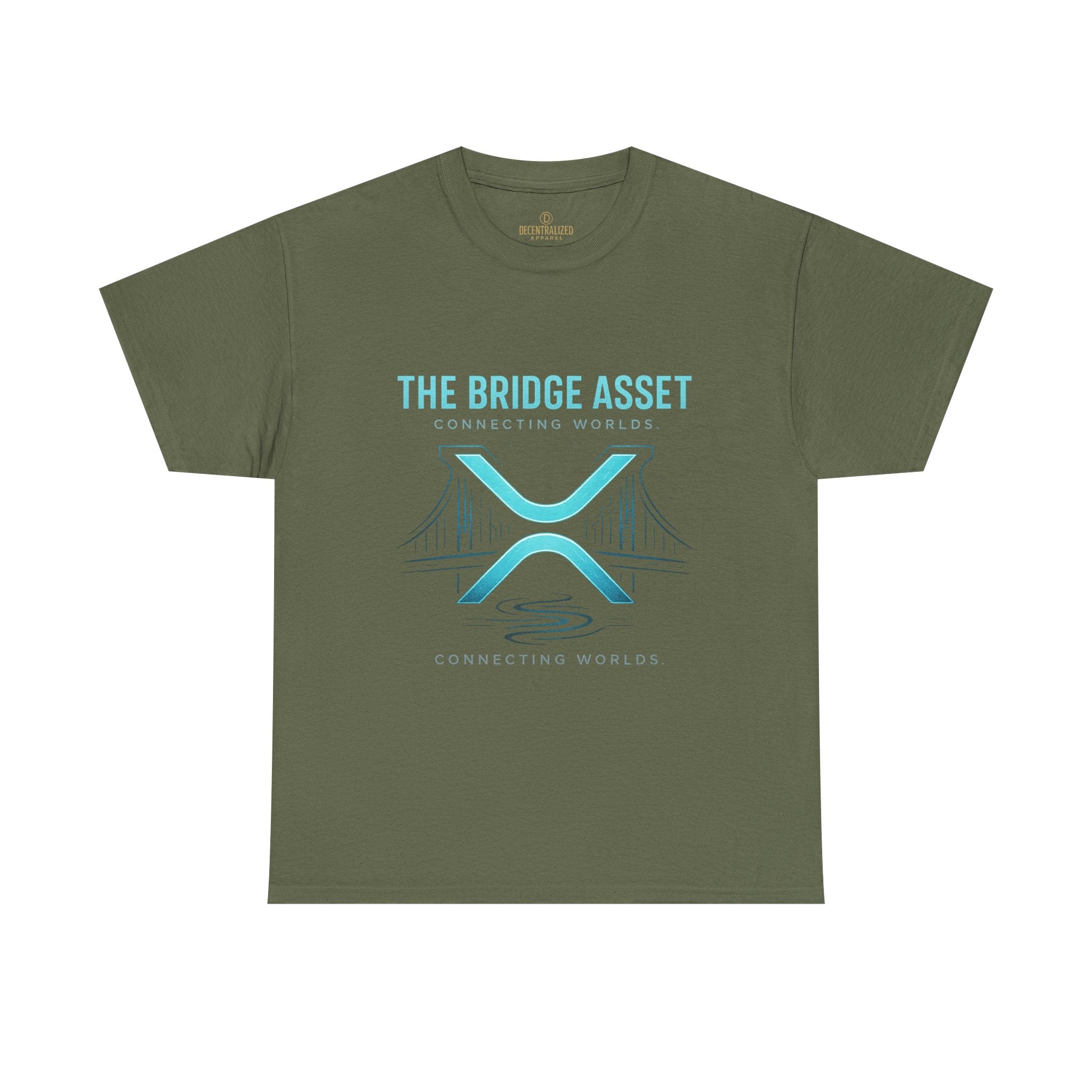 The Bridge Asset Tee – 'Connecting Worlds' Crypto Ripple X Logo T-Shirt