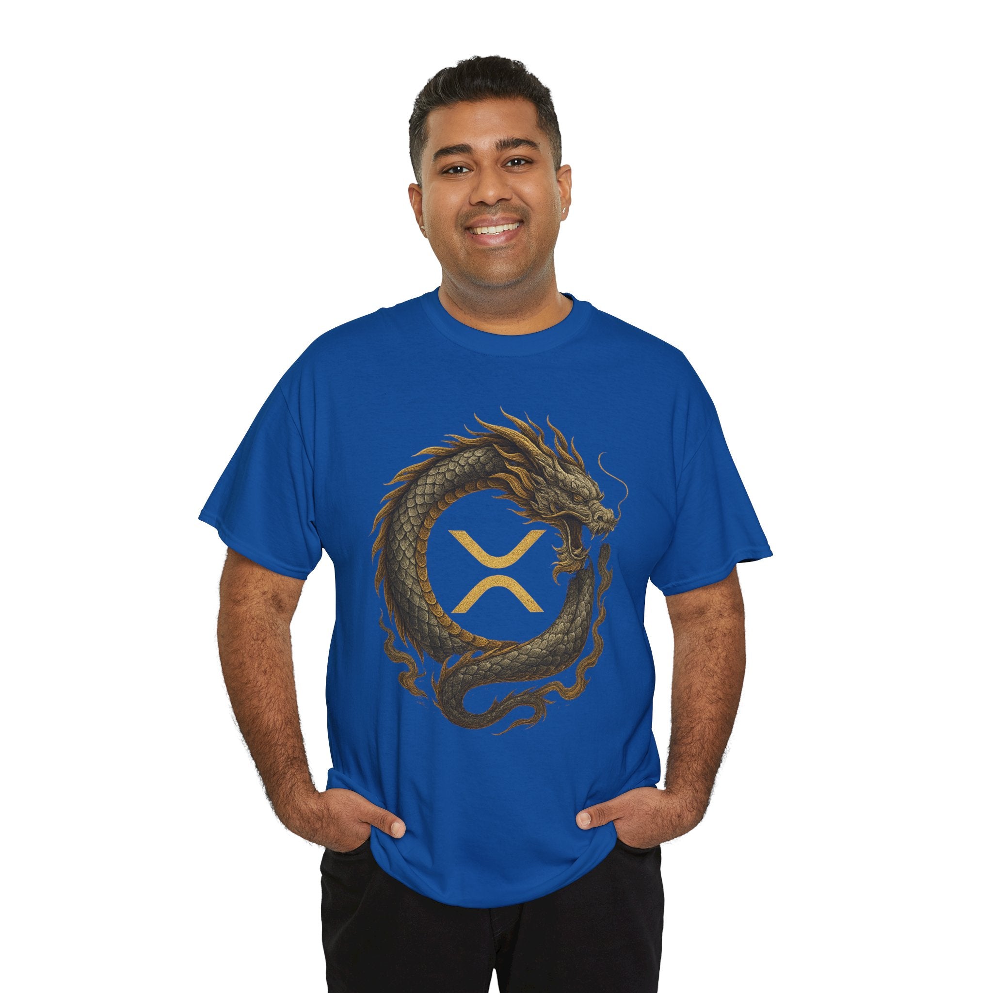 Dragon XRP Logo T-Shirt — Crypto XRP Circle Dragon Graphic Tee
