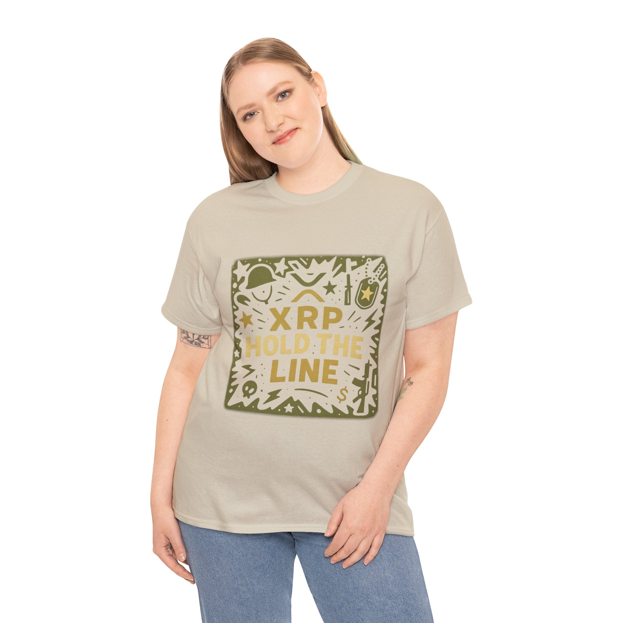T-Shirt — XRP Hold The Line Crypto Graphic Tee