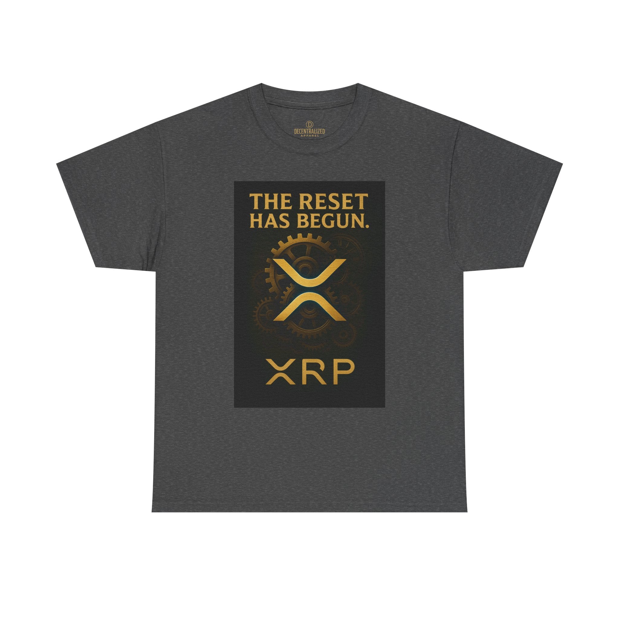 XRP Crypto Tee — "The Reset Has Begun" Bitcoin Alternative Shirt