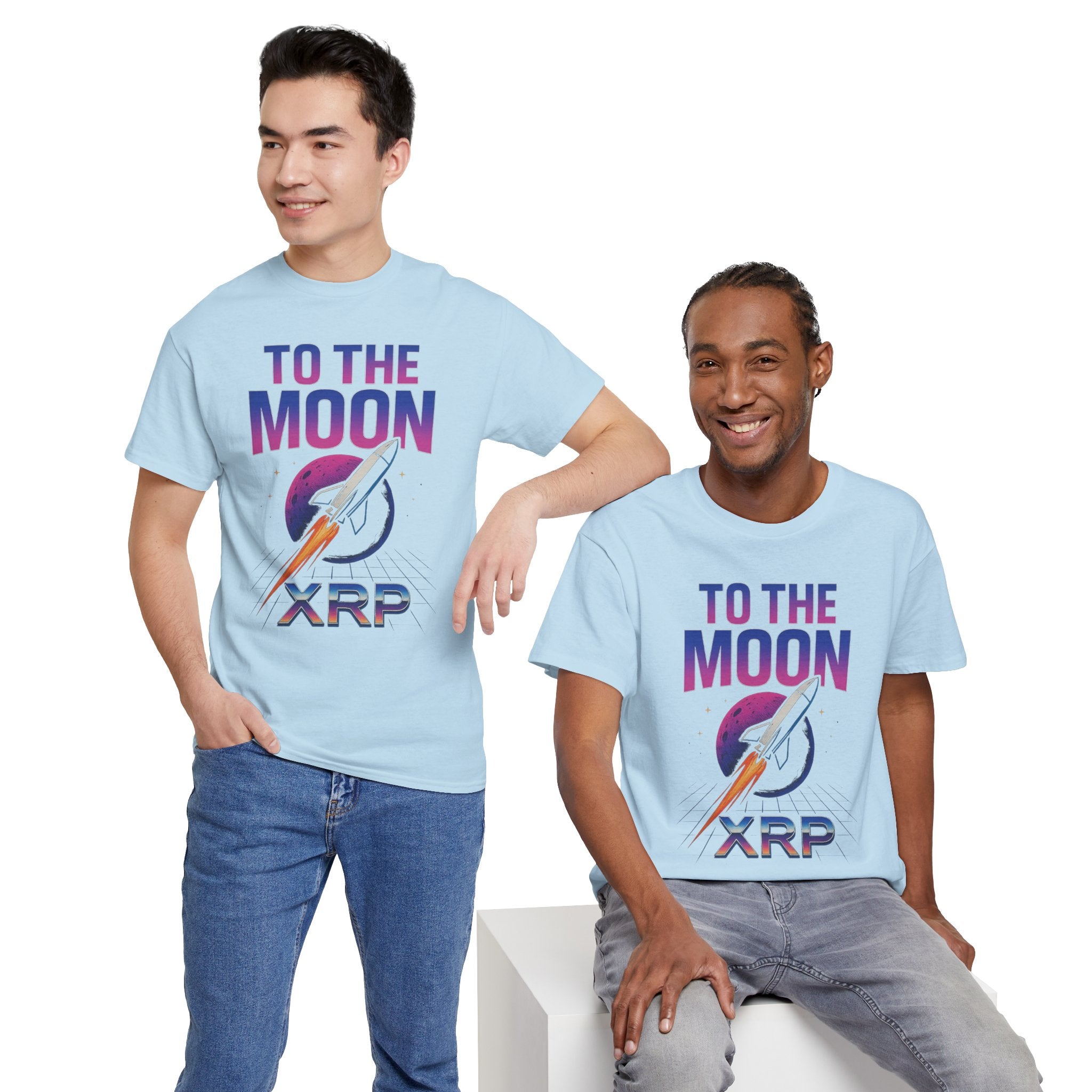 XRP 'To The Moon' T-Shirt — Crypto Investor Rocket Tee