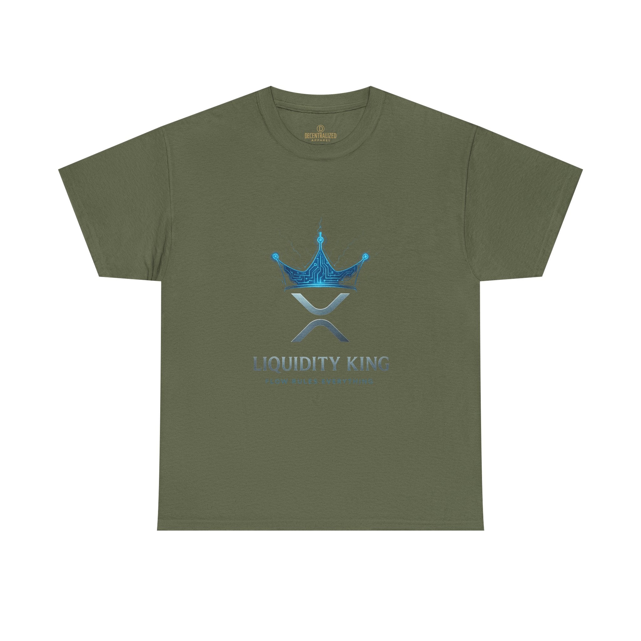 RIPPLE Liquidity King T-Shirt — Crypto XRP Crown Tee